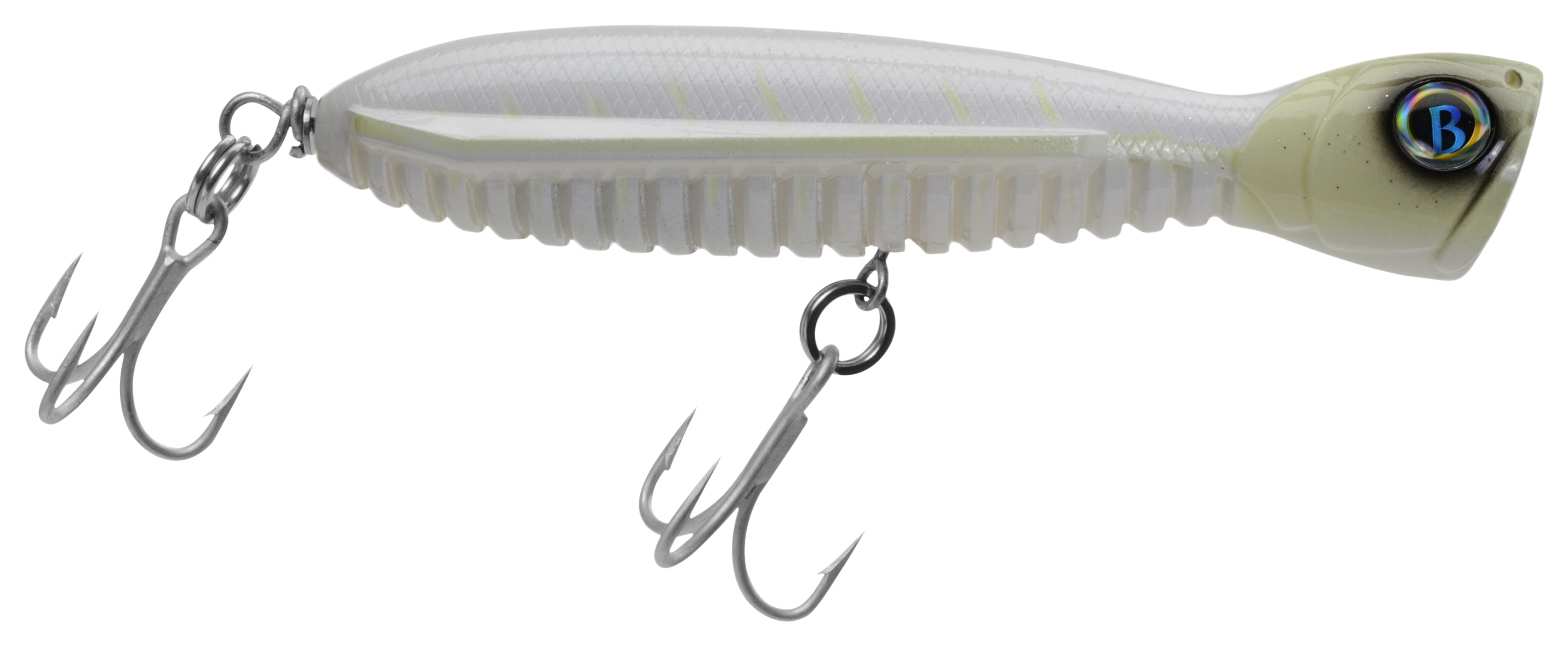 Ocean Born Flying Popper - 3 oz. - White Ghost