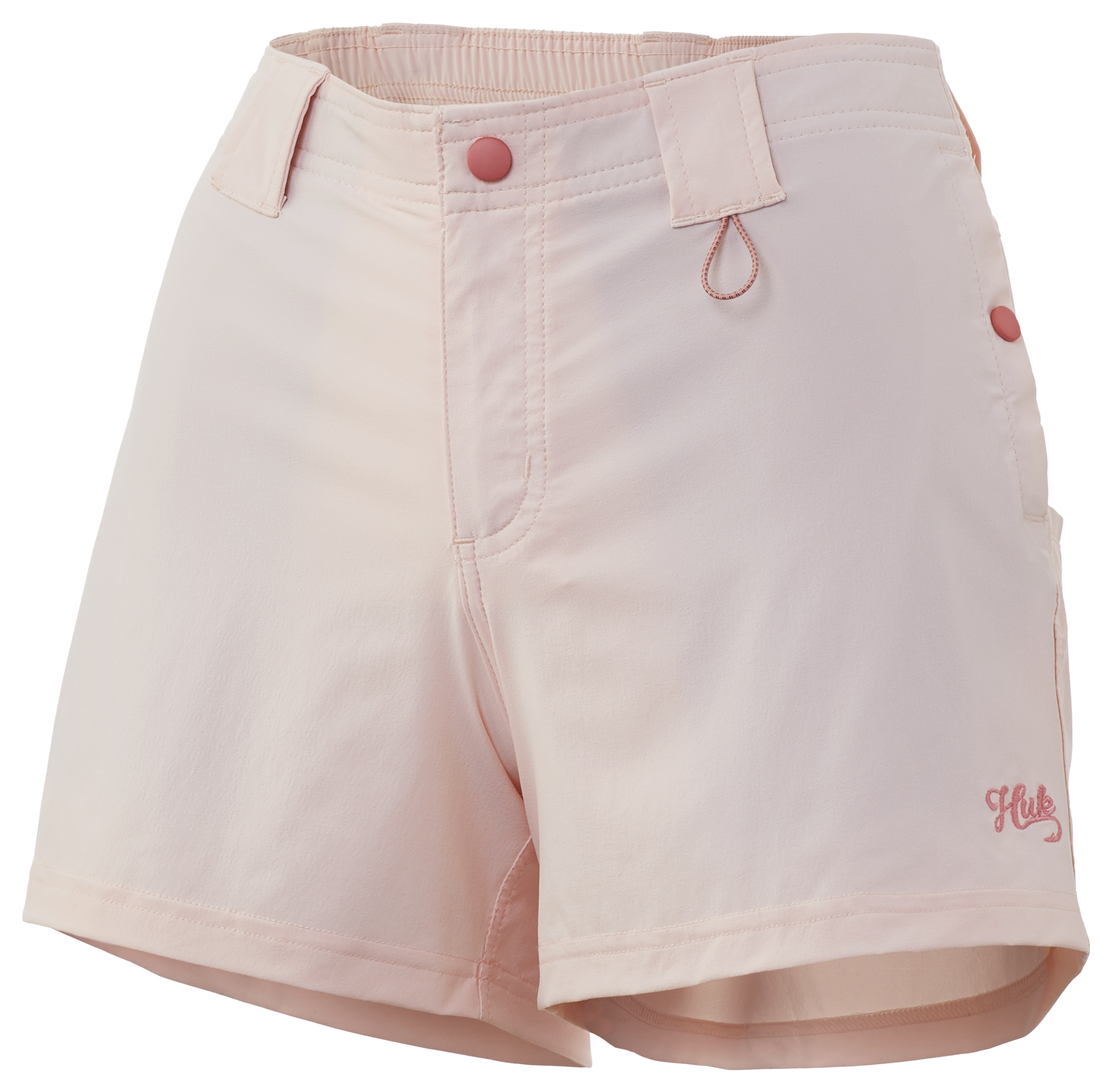 Huk Lets Go Fish Shorts for Ladies - Bone - XL