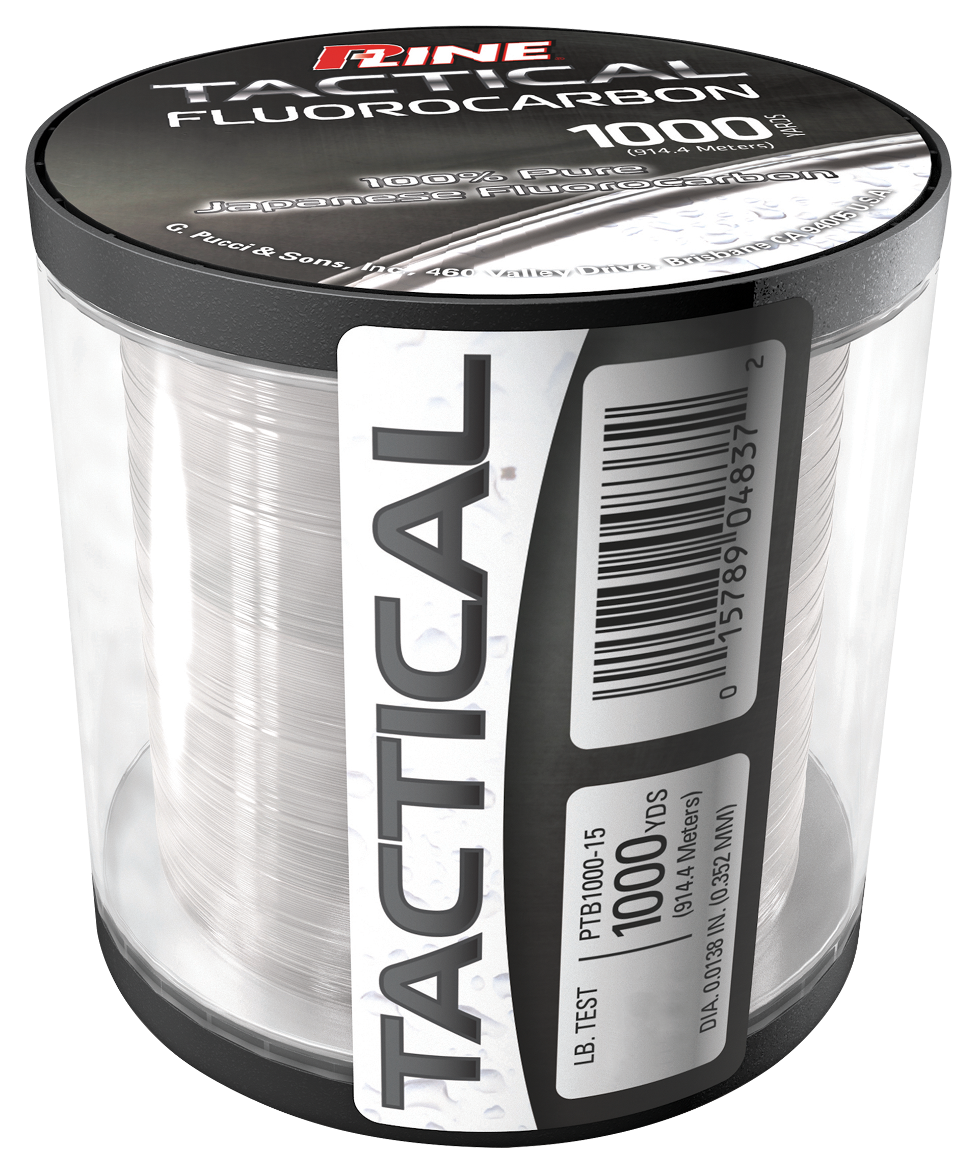 P-Line Tactical 100% Pure Fluorocarbon Line - 1000 Yards - 12 lb.