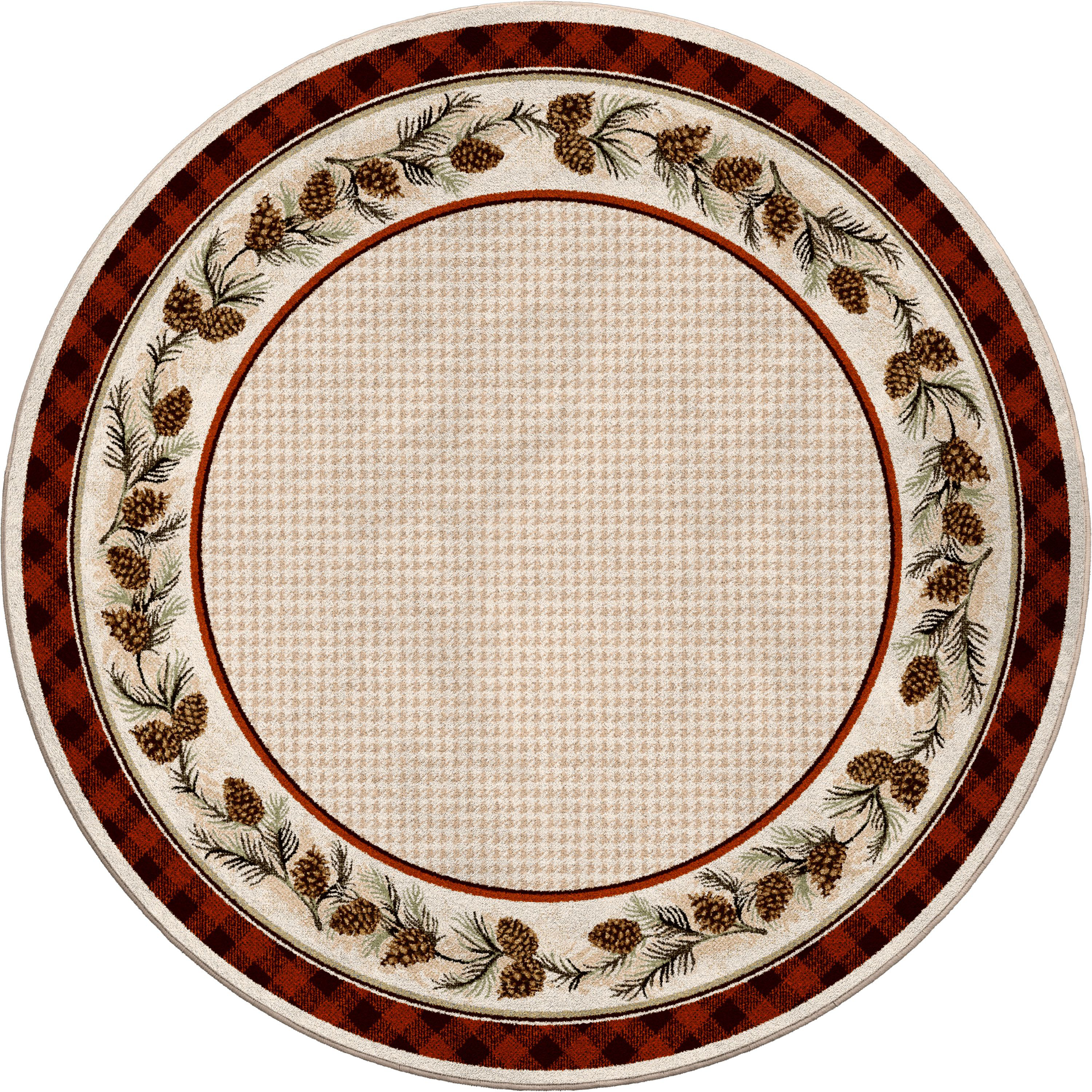 American Dakota Appalachian Pine Area Rug - 8 Round