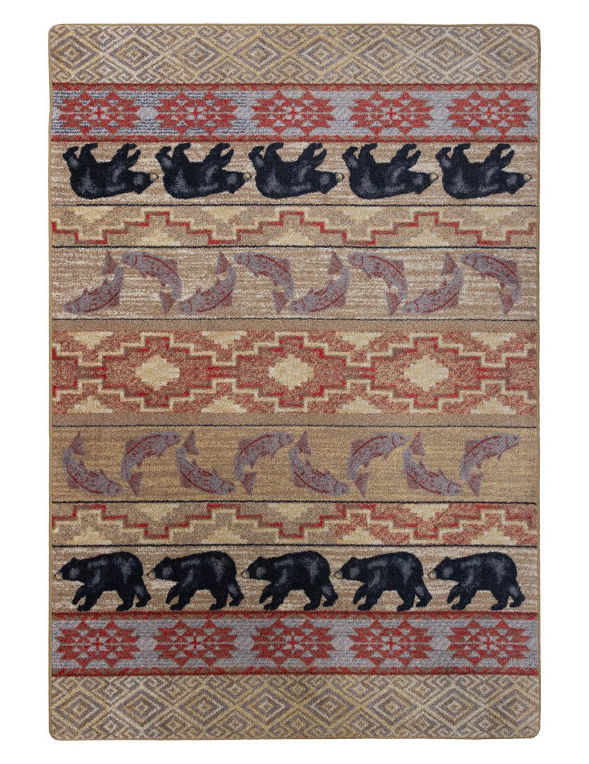American Dakota Bitter Root Area Rug - Brown - 4 x 5