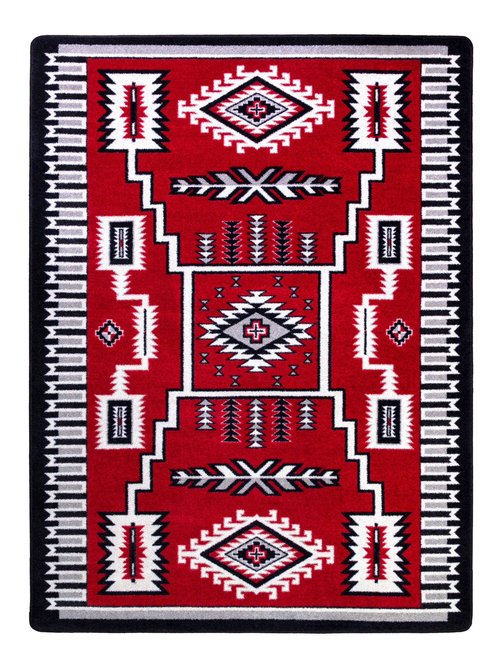 American Dakota Cloudburst Area Rug - Red - 8 x 11