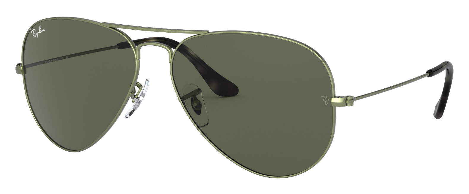 Ray-Ban Ray-Ban Aviator Classic RB3025 Sunglasses - Polished Green Metal/Green Classic G-15 - Large - $171.00 at Cabela's Program