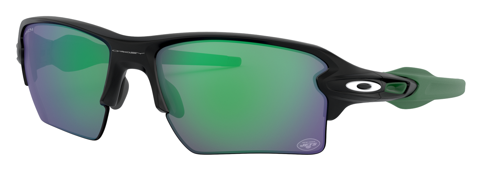 Oakley NFL Flak 2.0 XL OO9188 Prizm Grey Sunglasses - New York Jets/Matte Black/Prizm Jade - Standard - Oakley