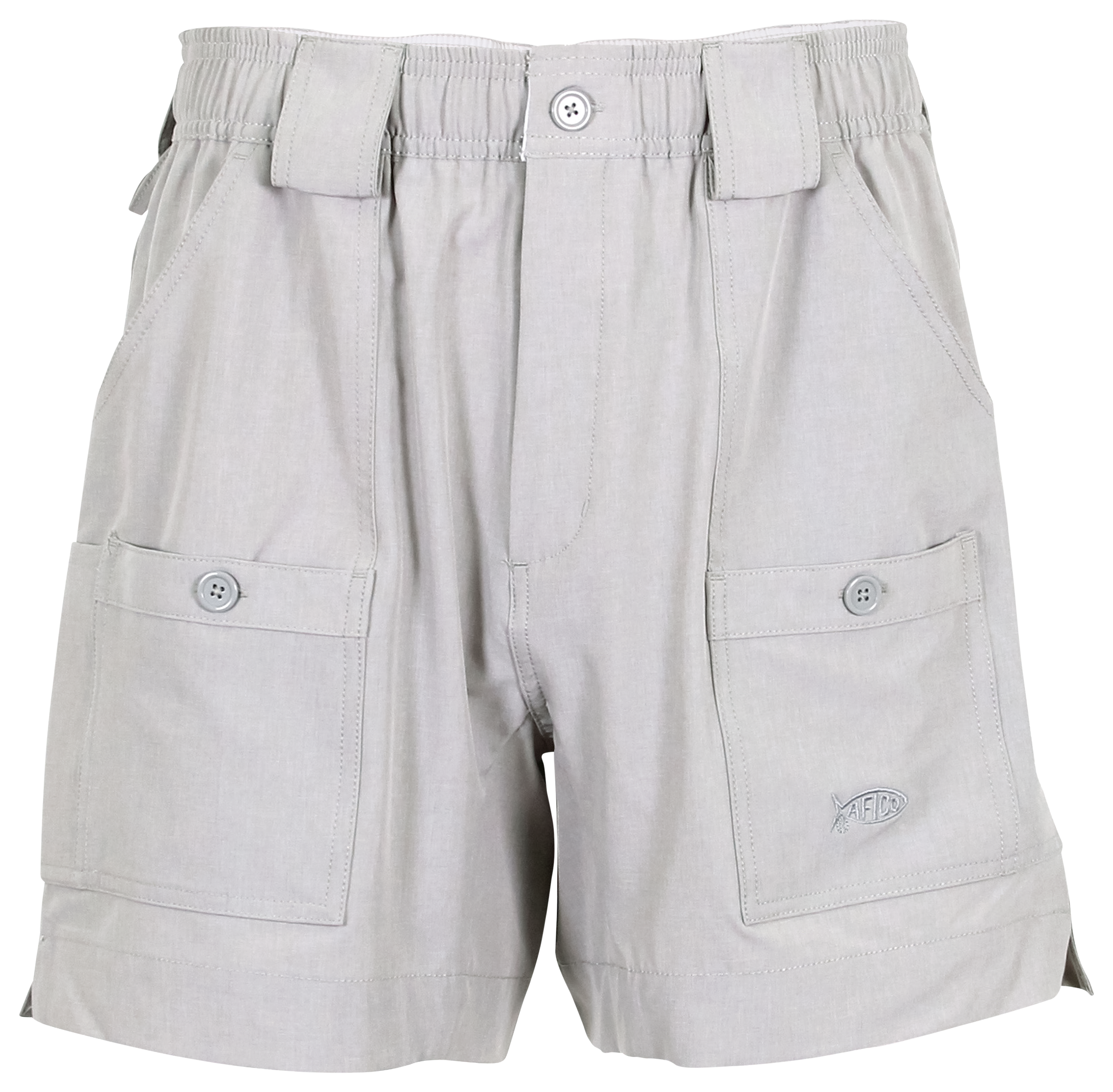 Image of AFTCO Stretch Original Fishing Shorts for Men - Silver Heather - 30