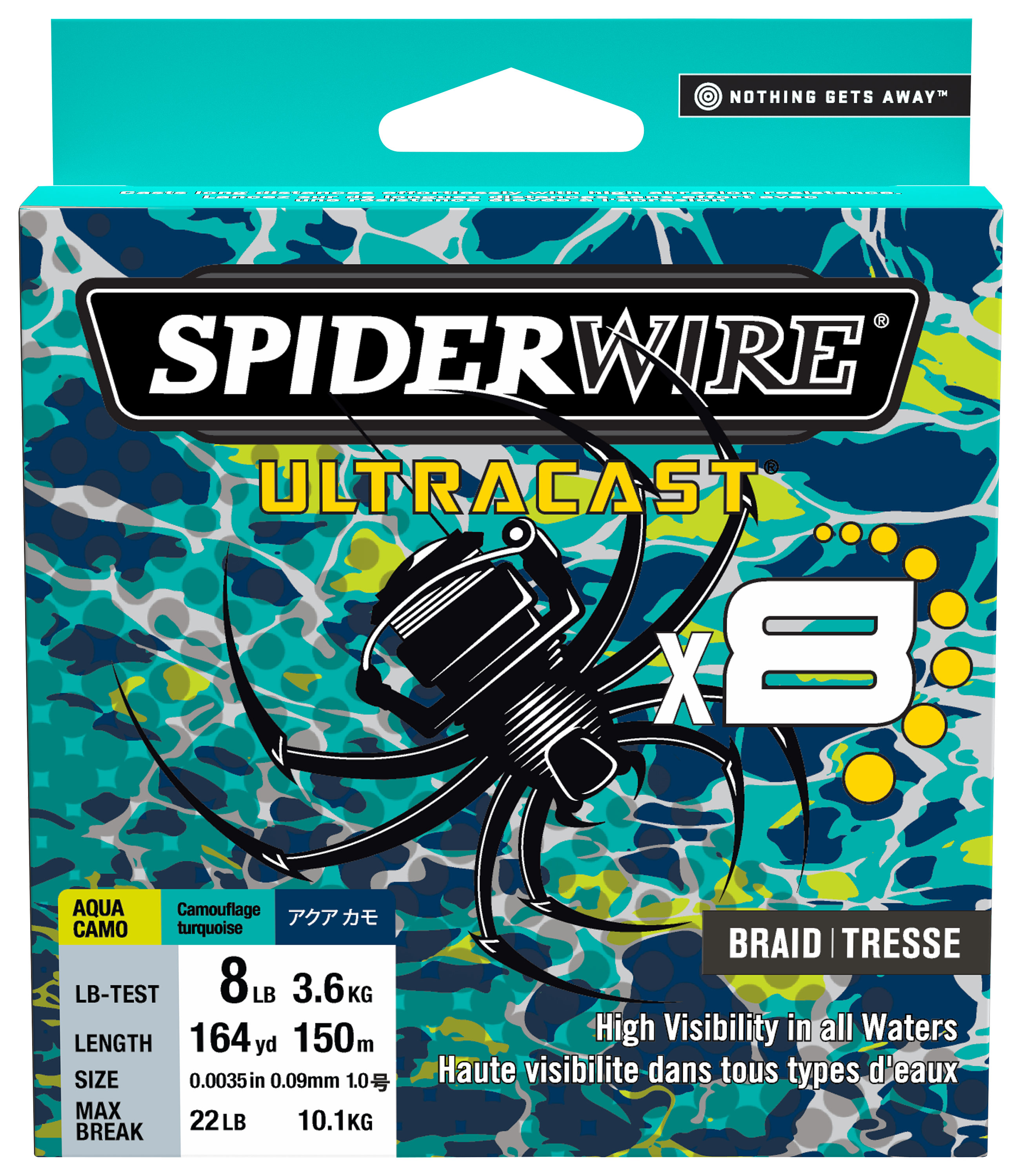 SpiderWire UltraCast Braid - Aqua Camo - 50 lb. - 164 Yards