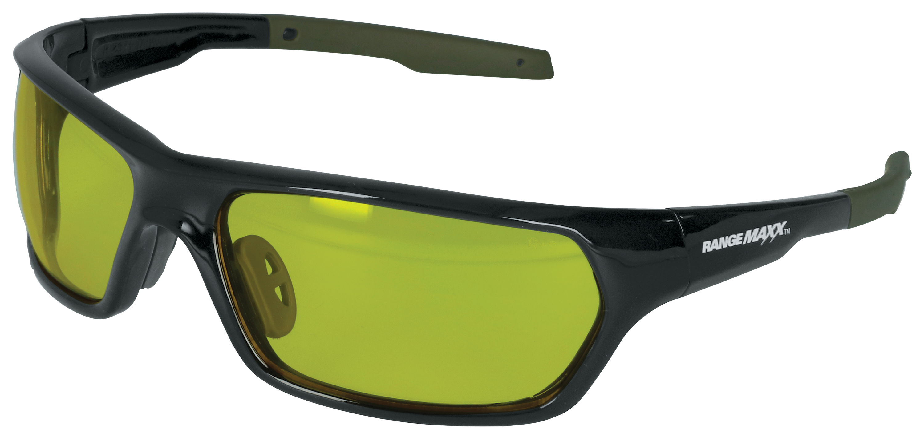 RangeMaxx Performance Full Frame Wraparound Shooting Glasses - Amber - RangeMaxx