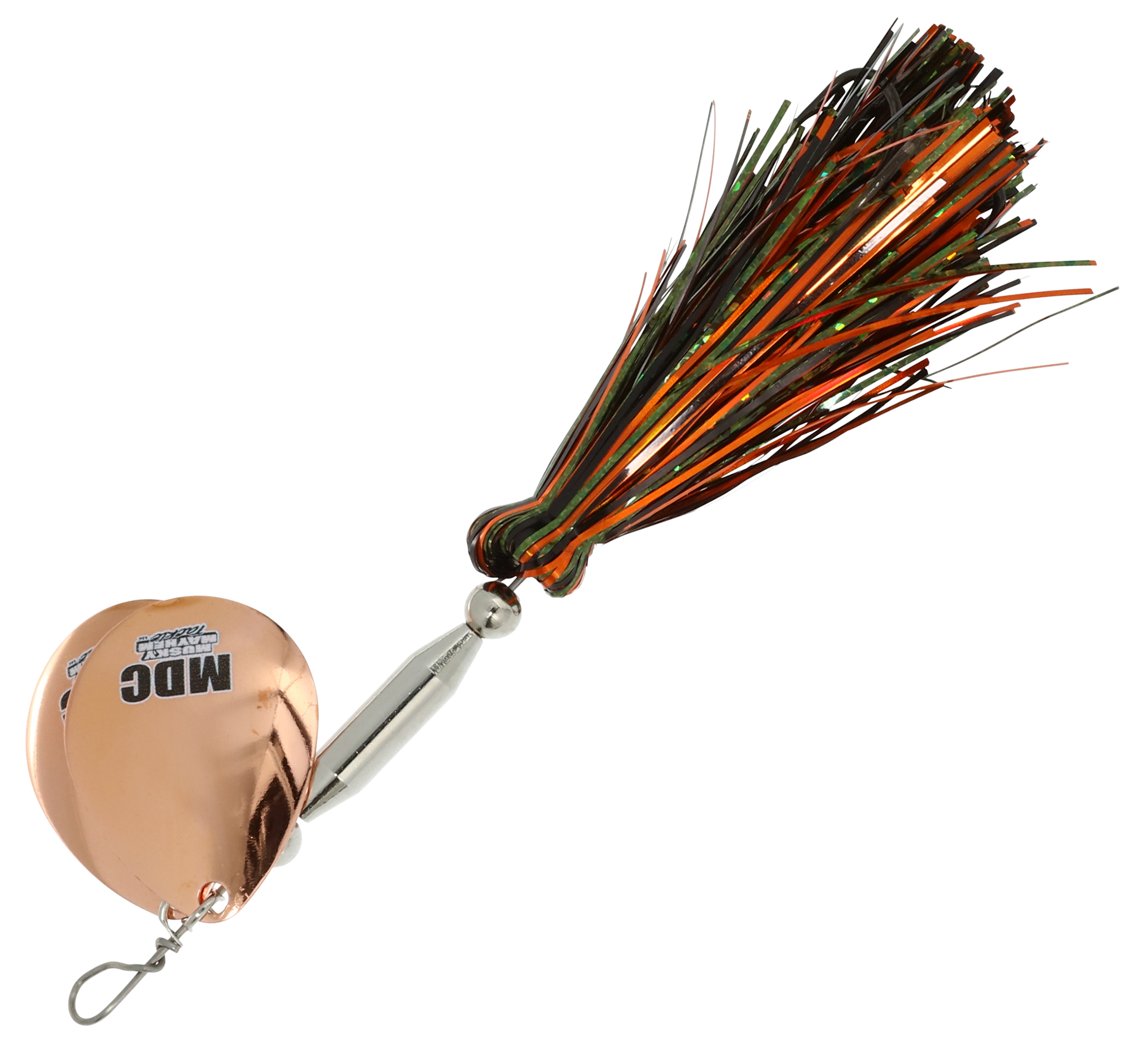 Musky Mayhem Tackle Micro Double Cowgirl Spinner - 3/4 oz. - Black Pumpkin