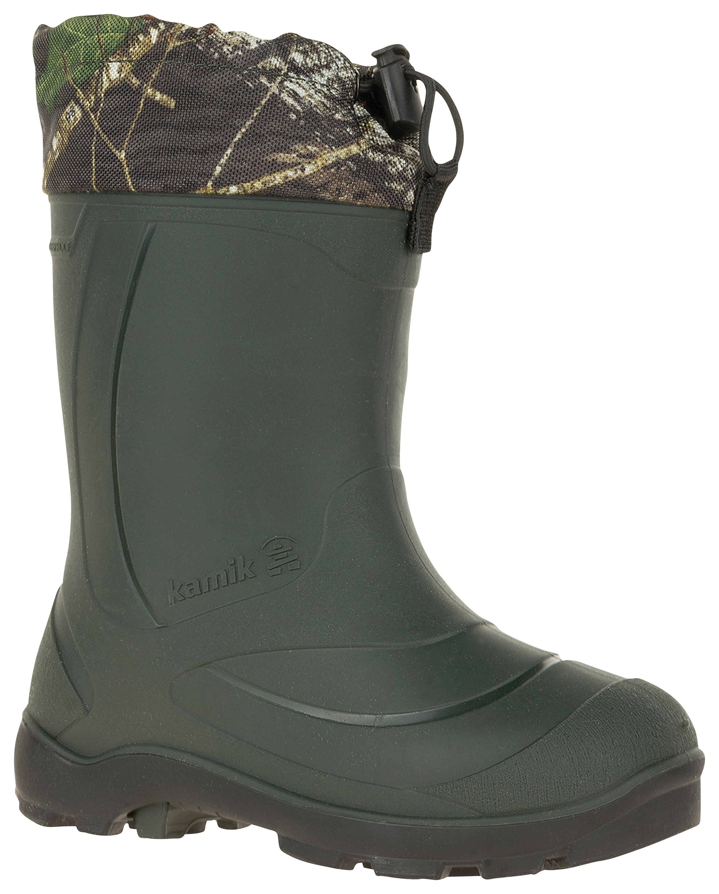 Kamik Snobuster 2 Rubber Boots for Kids - Mossy Oak Break-Up Country - 12 K