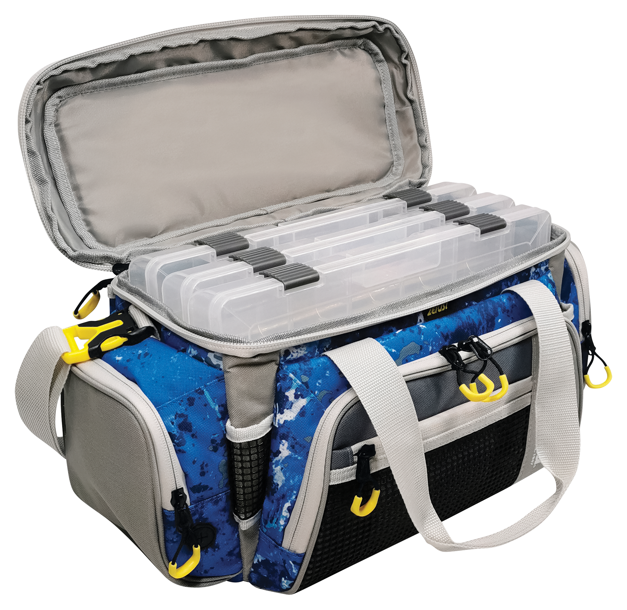 Flambeau Pro Angler Slim Tackle Bag - With Three 4007 Boxes - Blue Camo