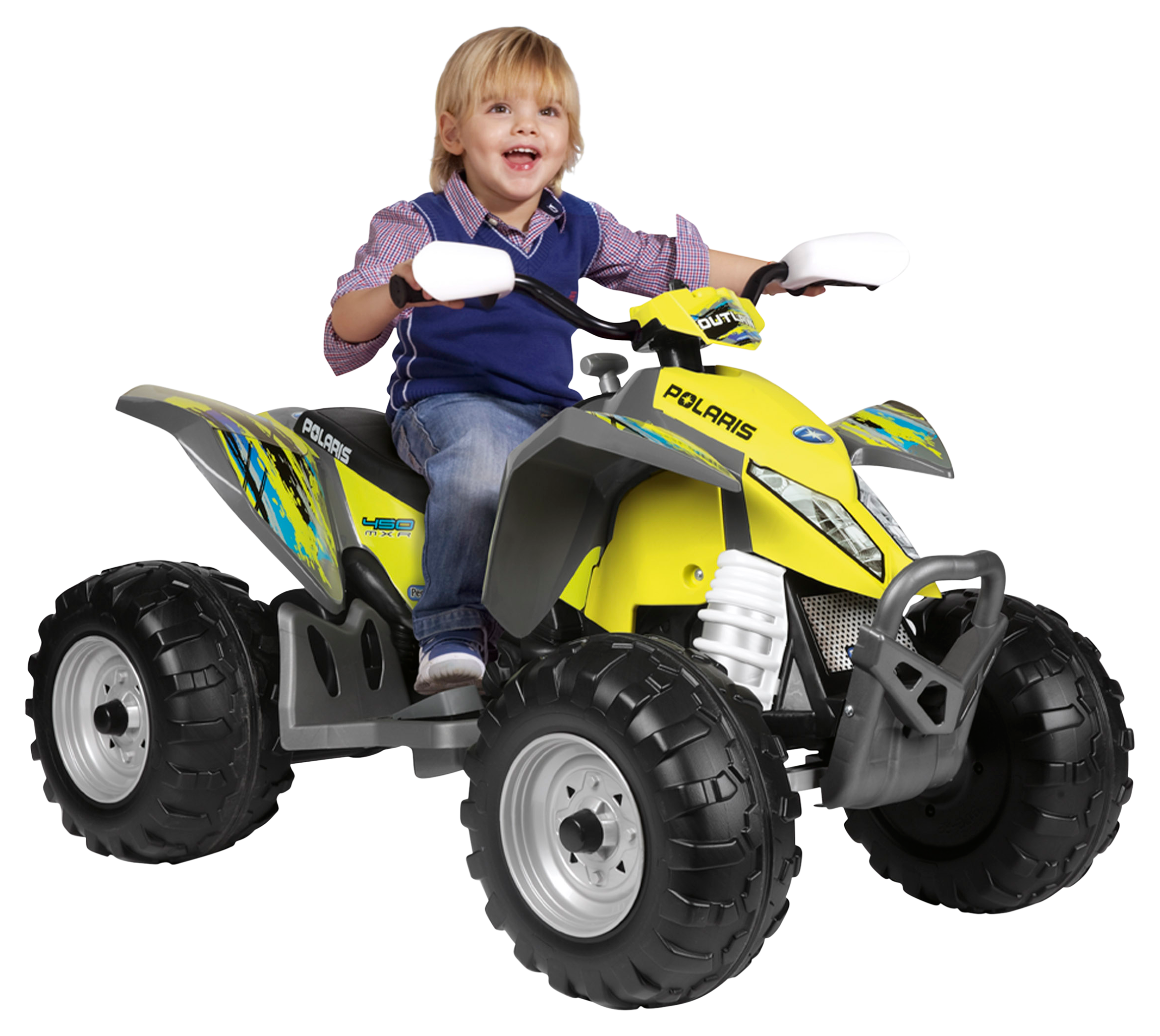 Peg-Perego Polaris Outlaw Citrus 12-Volt Ride-On