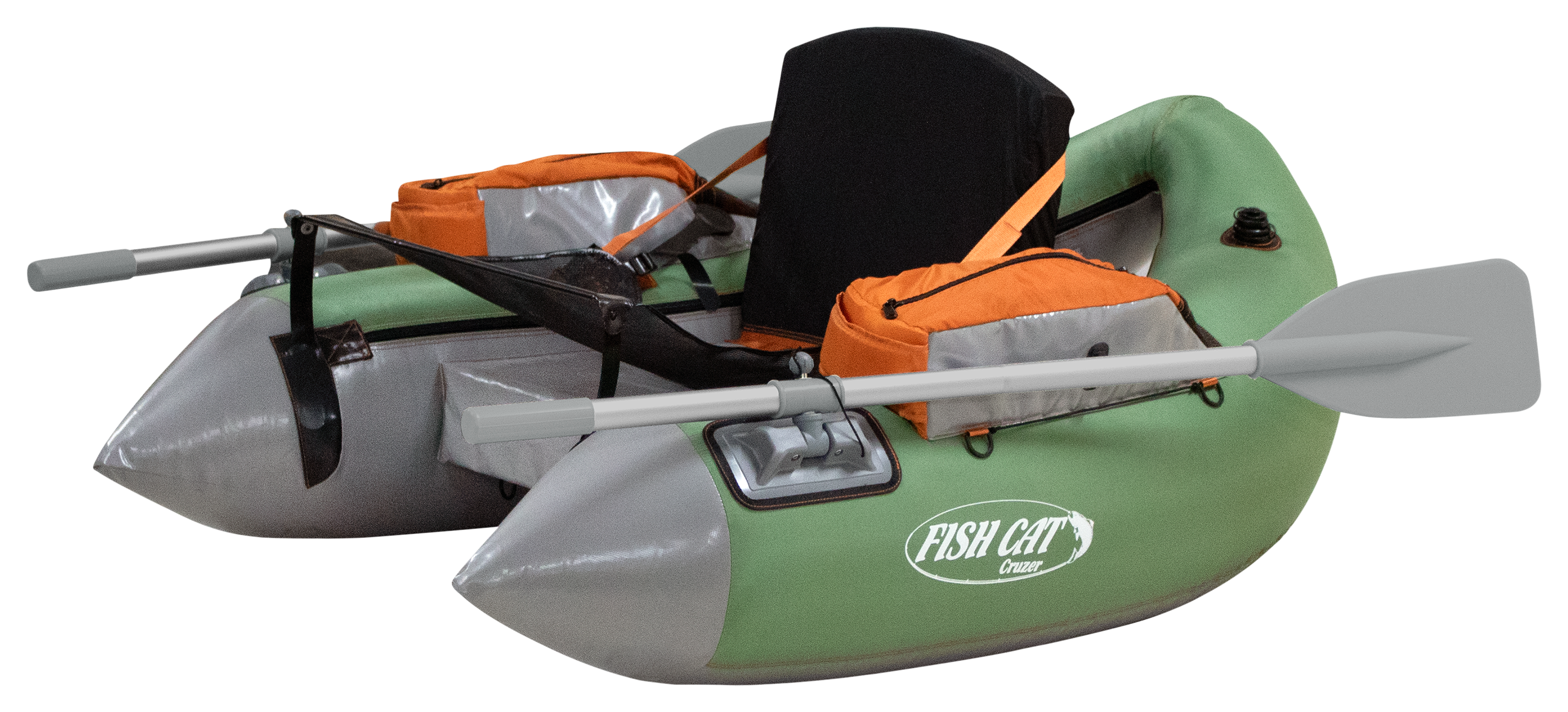 Outcast Fish Cat Cruzer Float Tube - Green/Gray