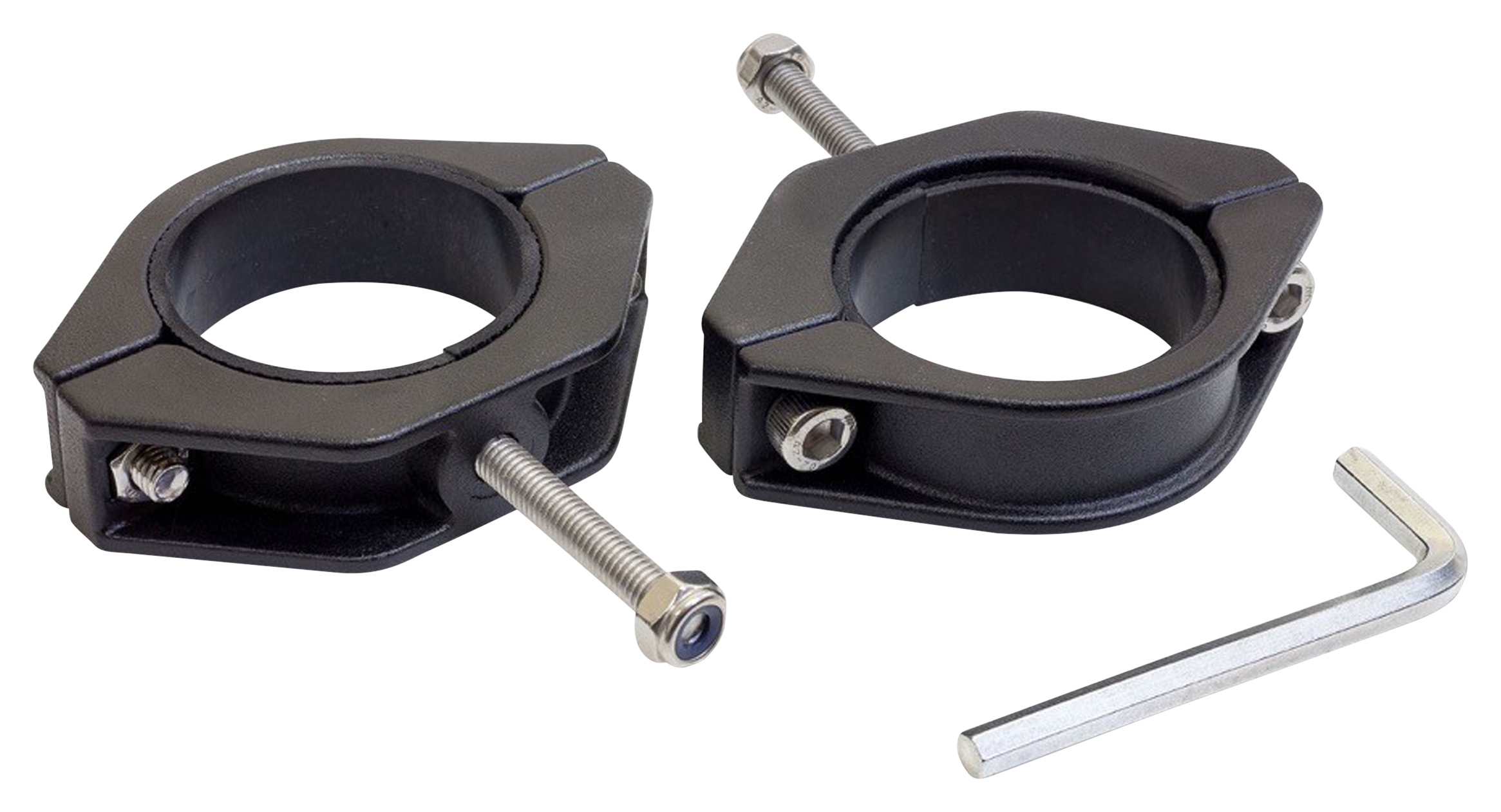 Bazooka Fixed Roll Bar Clamps 2-Pack - Fits 2 Roll Bars or Wake Tower