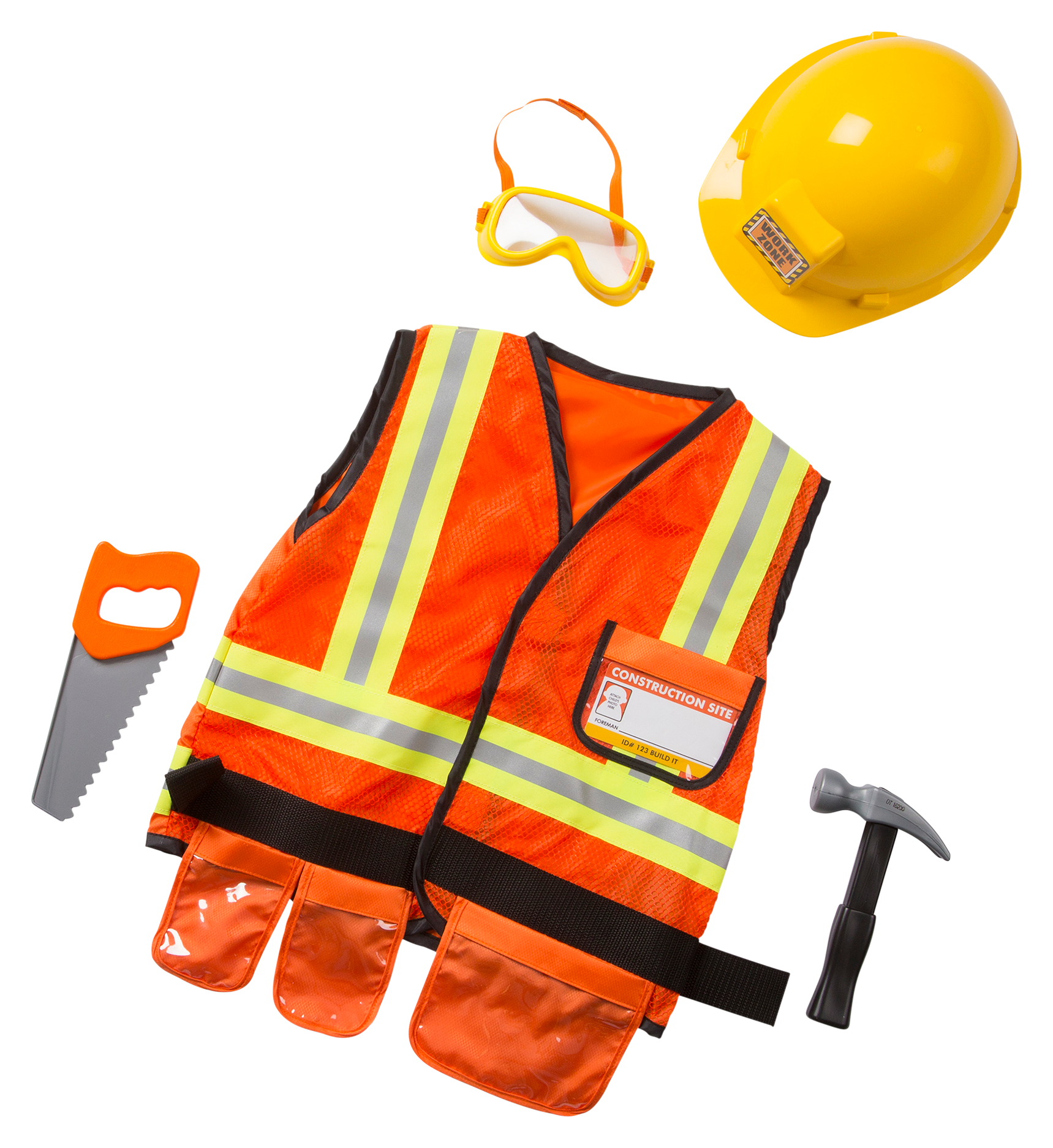 Image of Melissa &Doug Construction Worker Costume Set