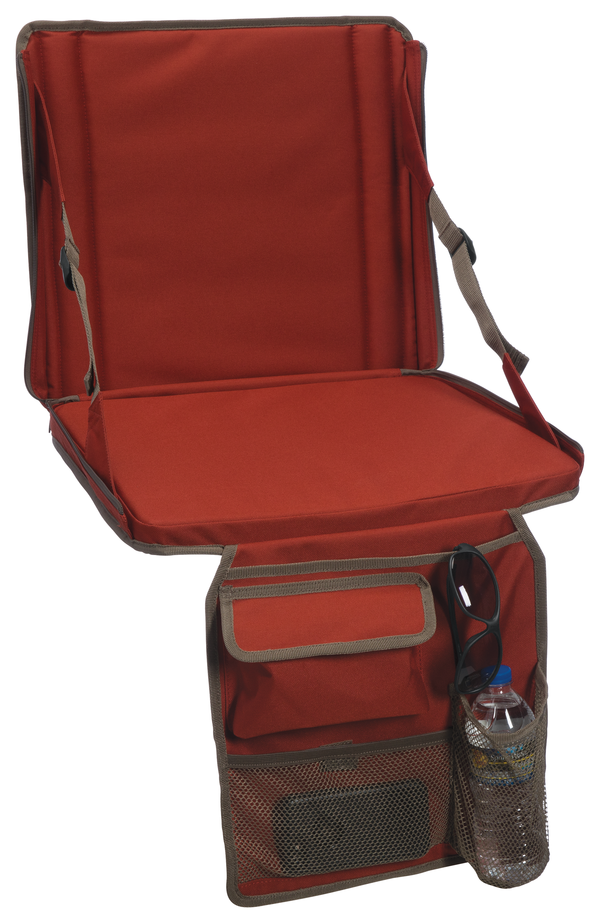 Bass Pro Shops Eclipse Stash Stadium Seat - Bossa Nova Red
