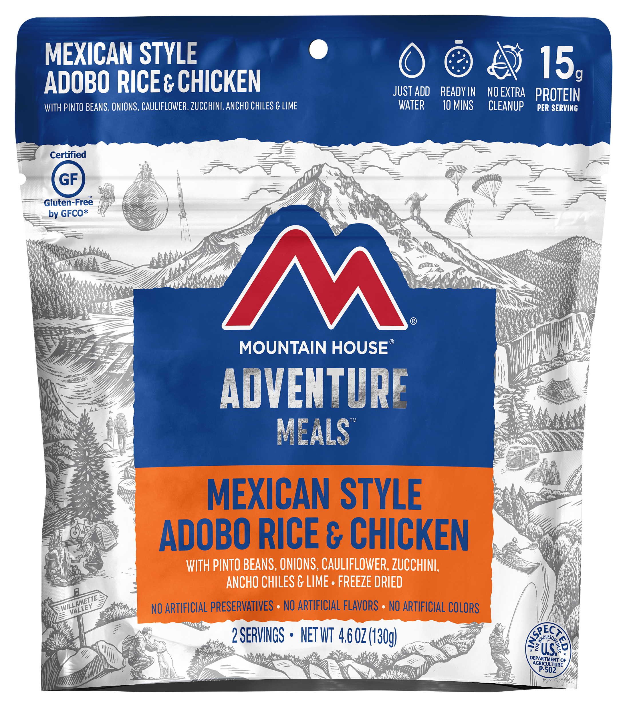 Mountain House Mexican-Style Adobo with Rice and Chicken