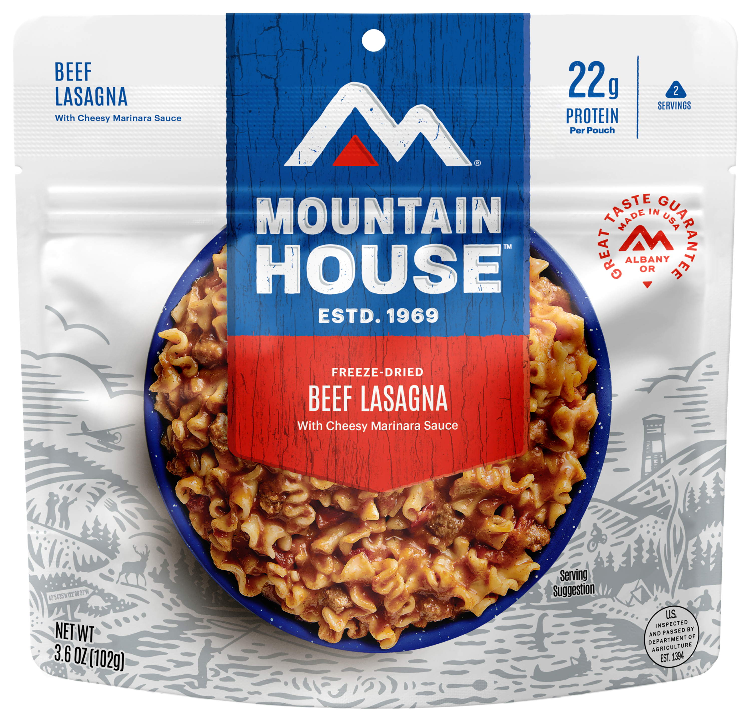 Mountain House Freeze-Dried Lasagna with Meat Sauce