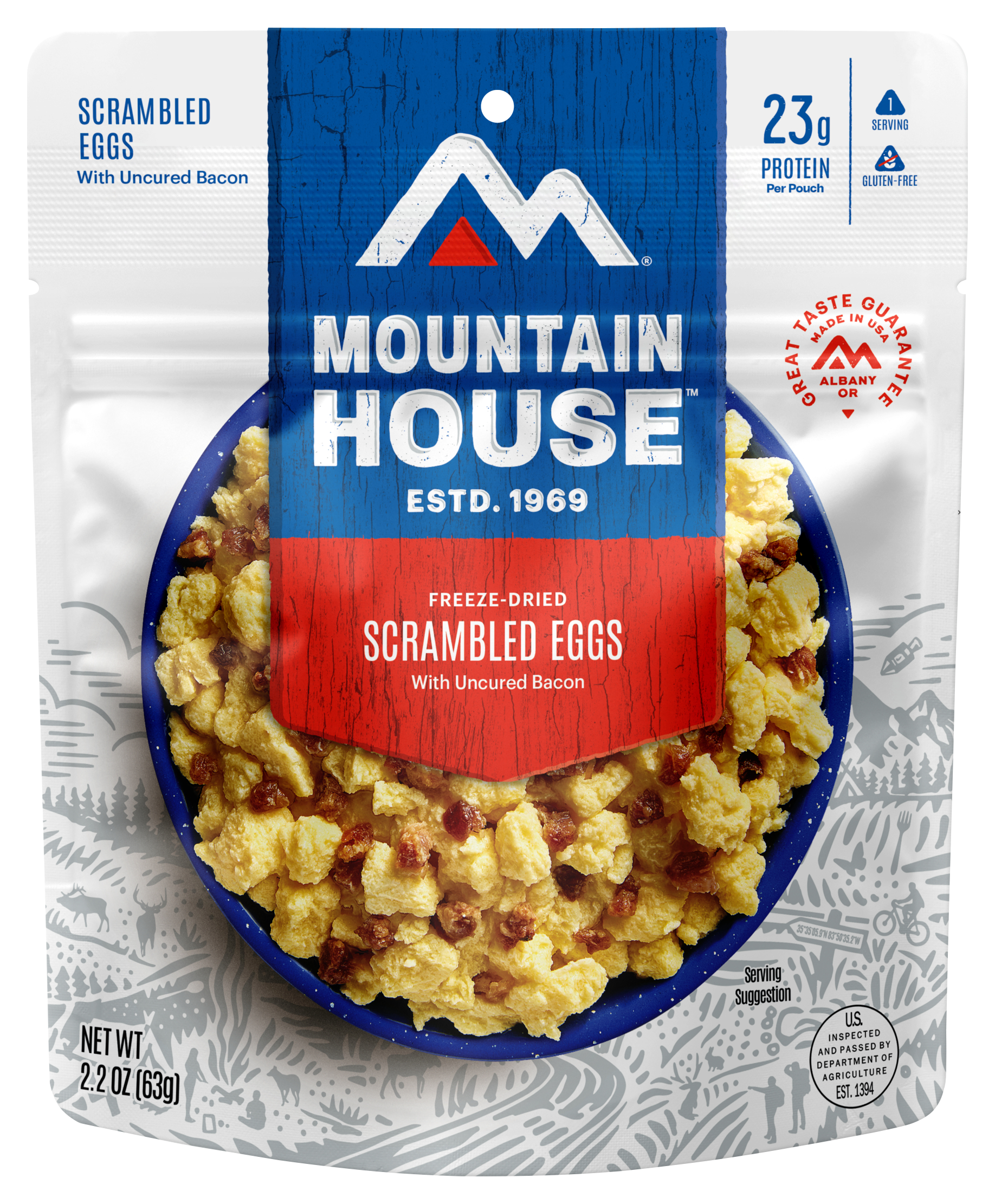 Mountain House Scrambled Eggs with Bacon Pouch