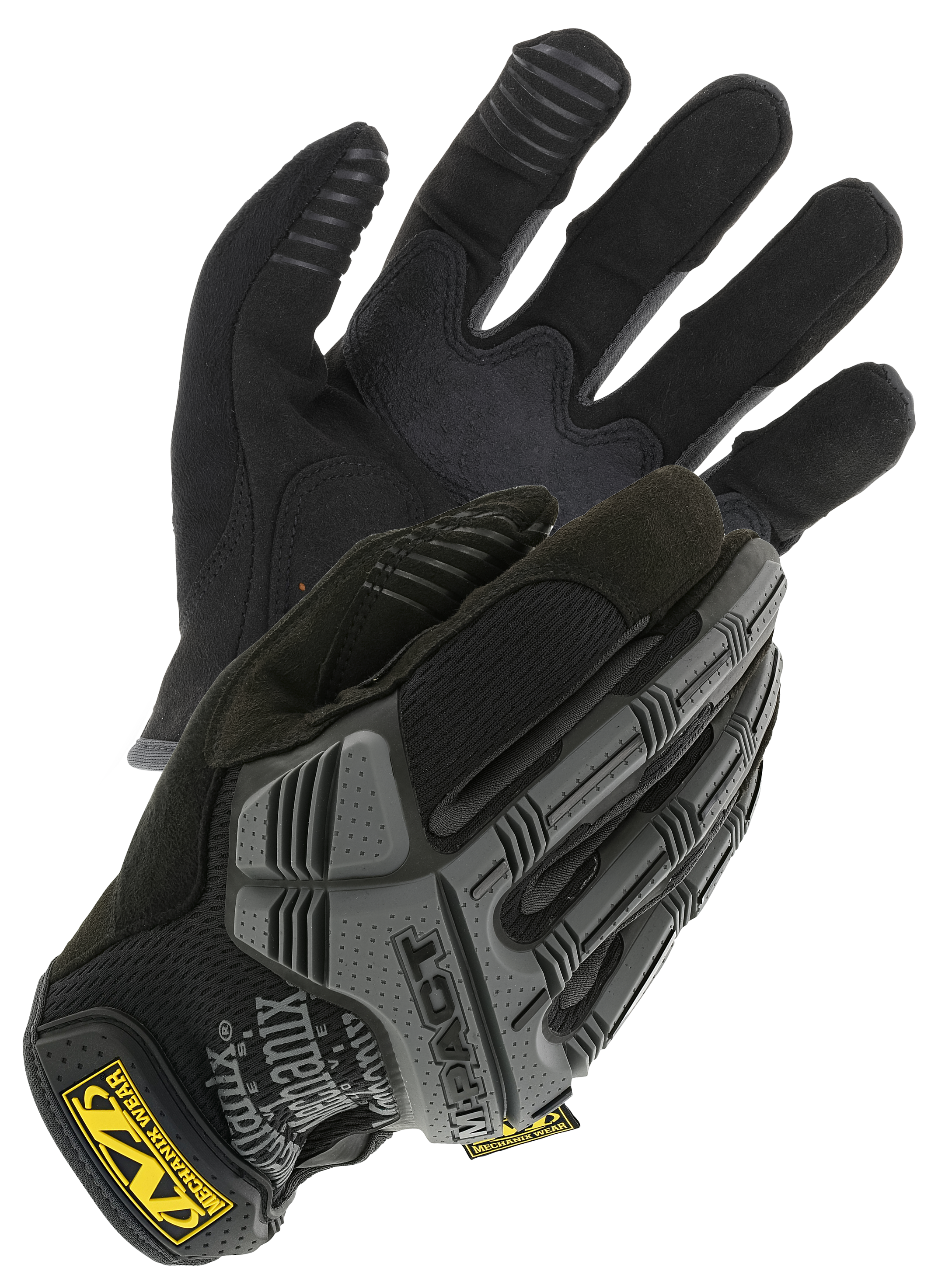 Mechanix M-Pact Gloves for Men - Black/Grey - S