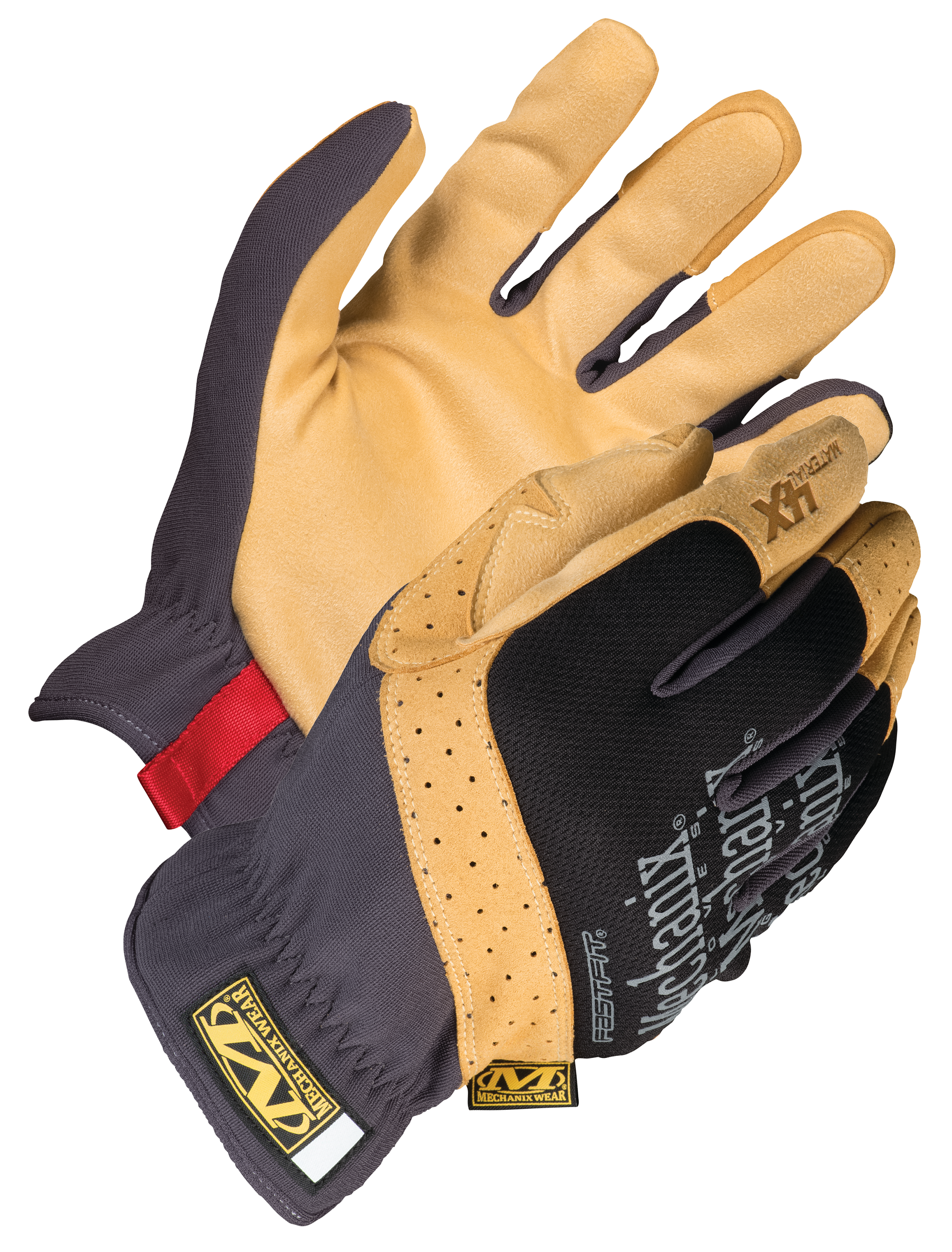 Image of Mechanix Material4X FastFit Abrasion-Resistant Gloves for Men - Black/Tan - M