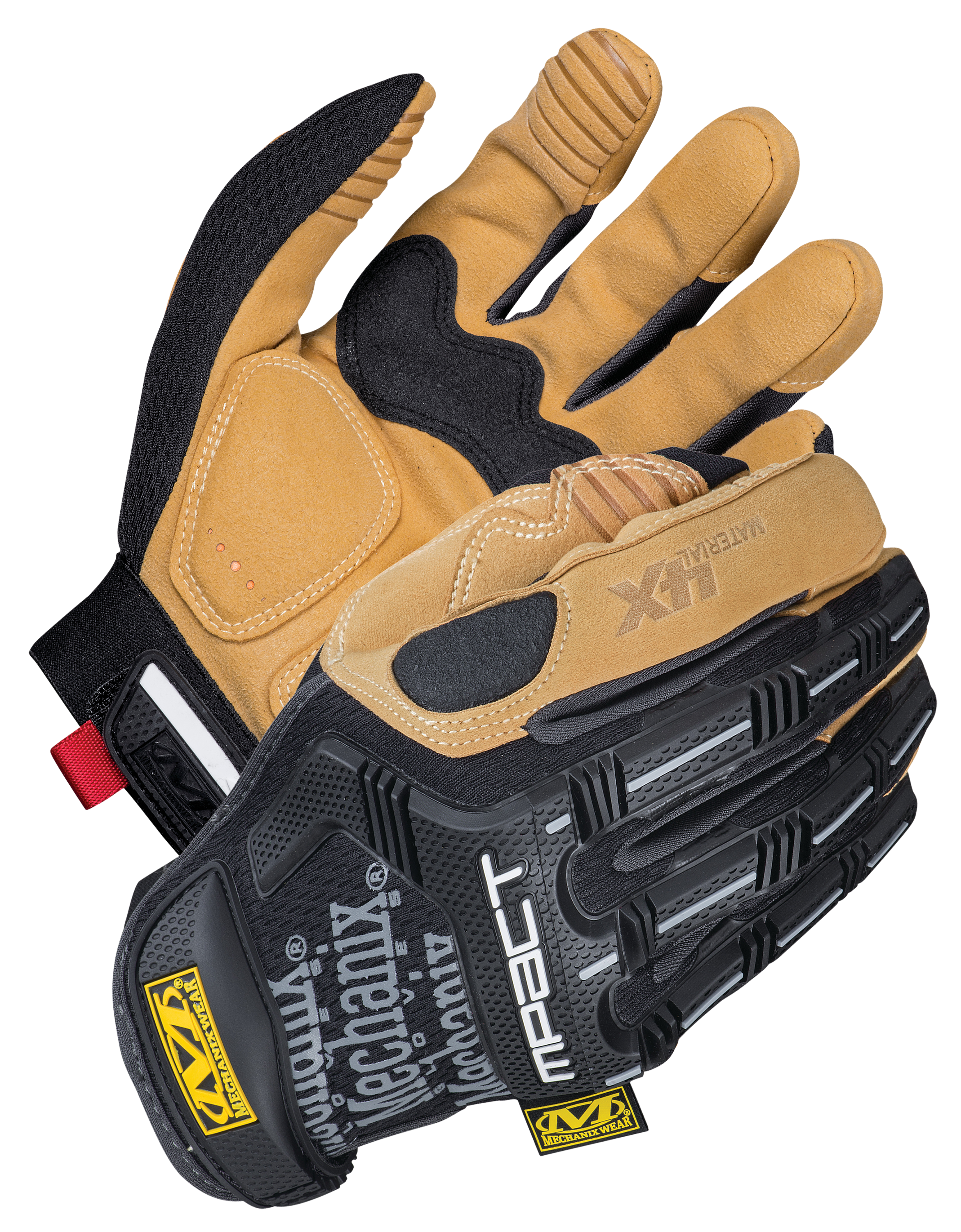 Image of Mechanix Material4X M-Pact Gloves for Men - Black/Tan - L