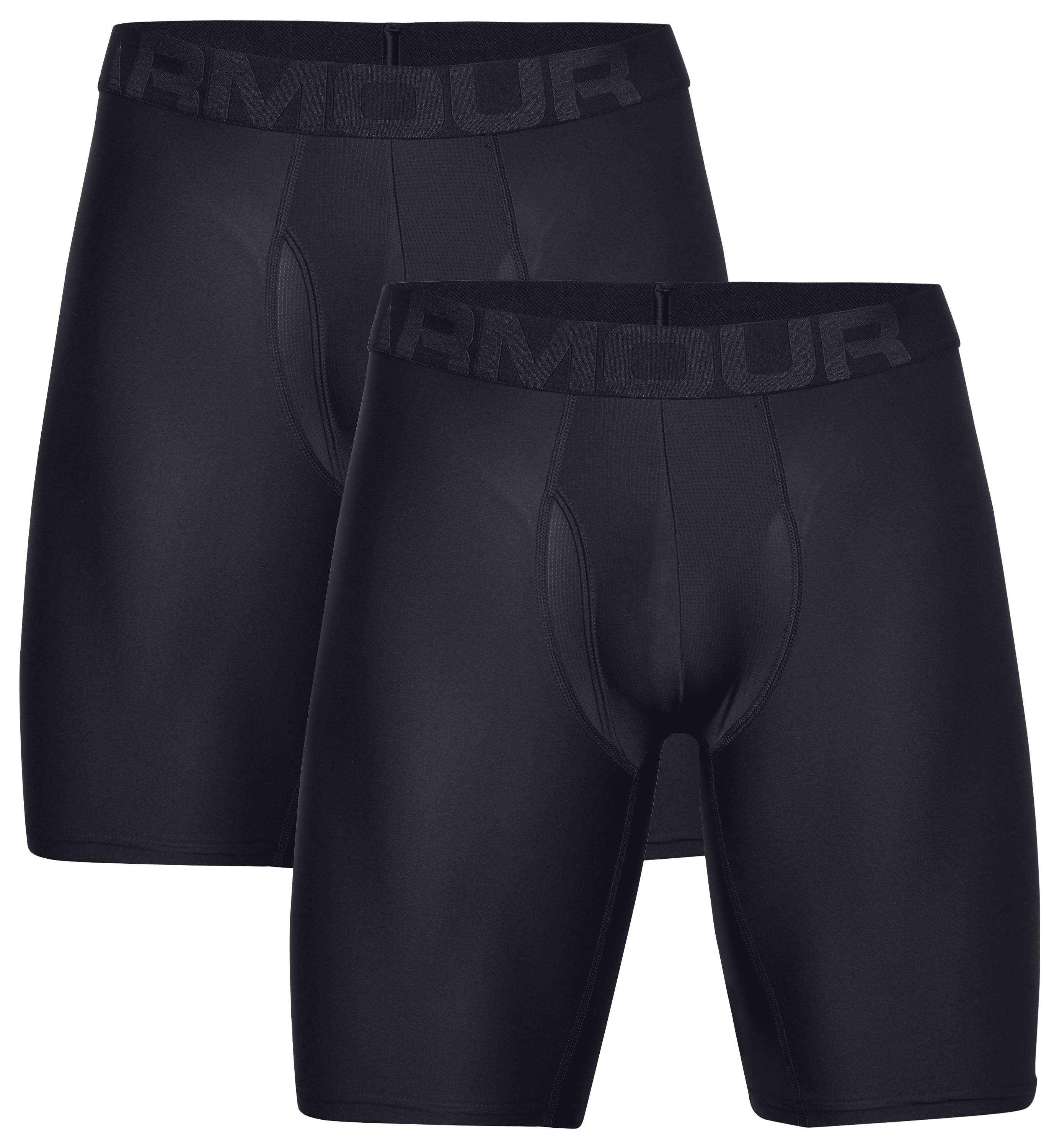 Image of Under Armour UA Tech 9″ Boxerjock for Men 2-Pack - Black - S