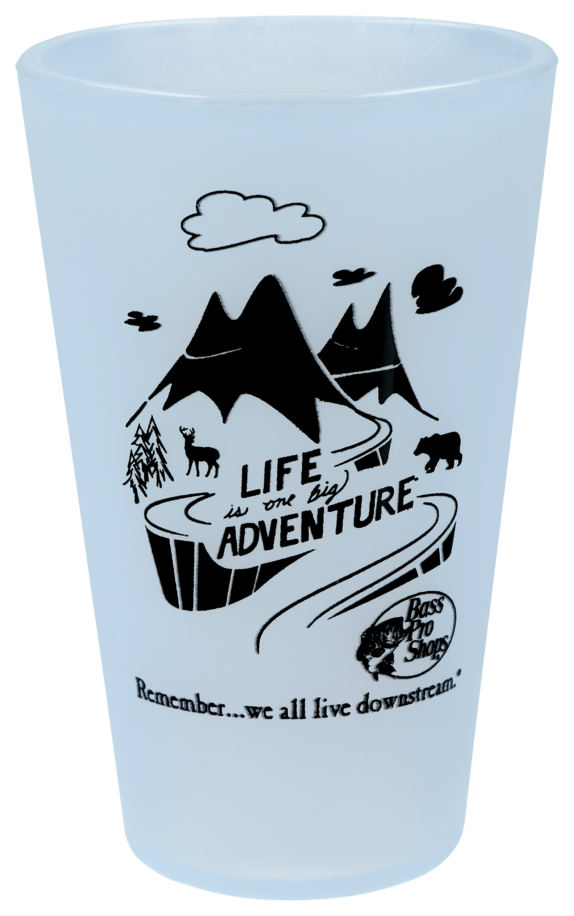 Bass Pro Shops Silipint Drinkware - Translucent Frosted White