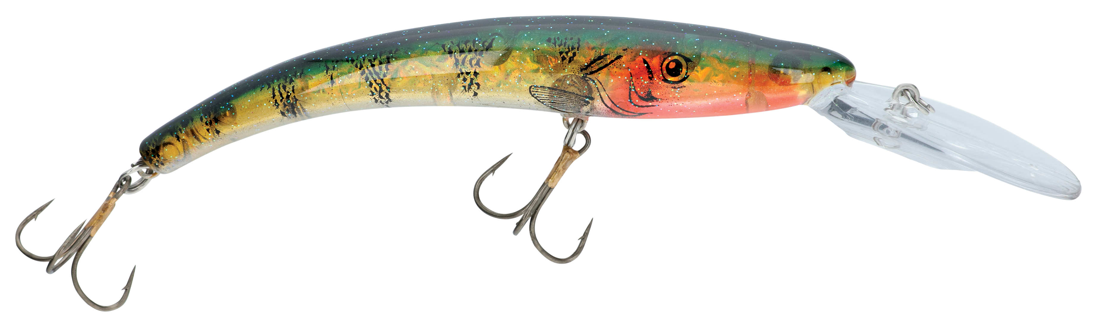 Image of Reef Runner Deep Diver 800 Crankbait - Bare Naked Green Perch - 4-3/4'