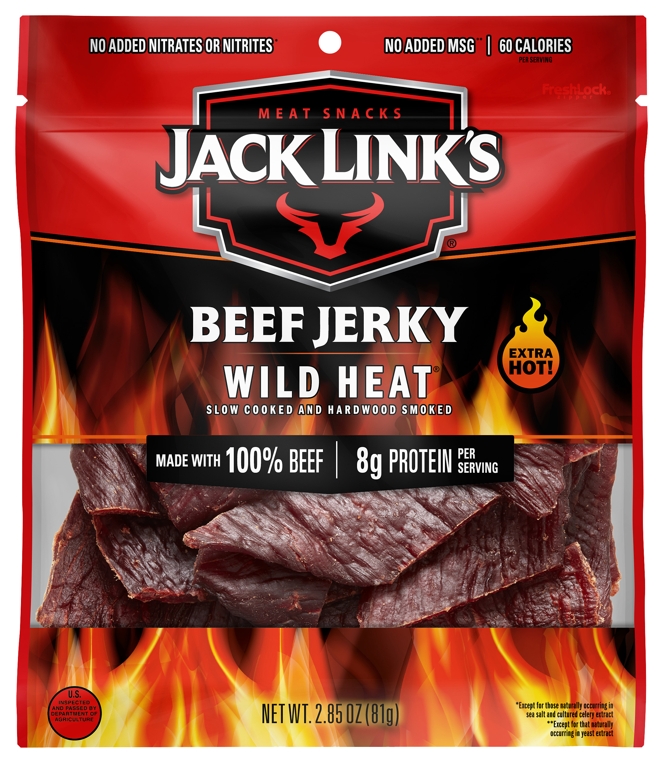 Jack Links Wild Heat Beef Jerky - 2.85 oz.