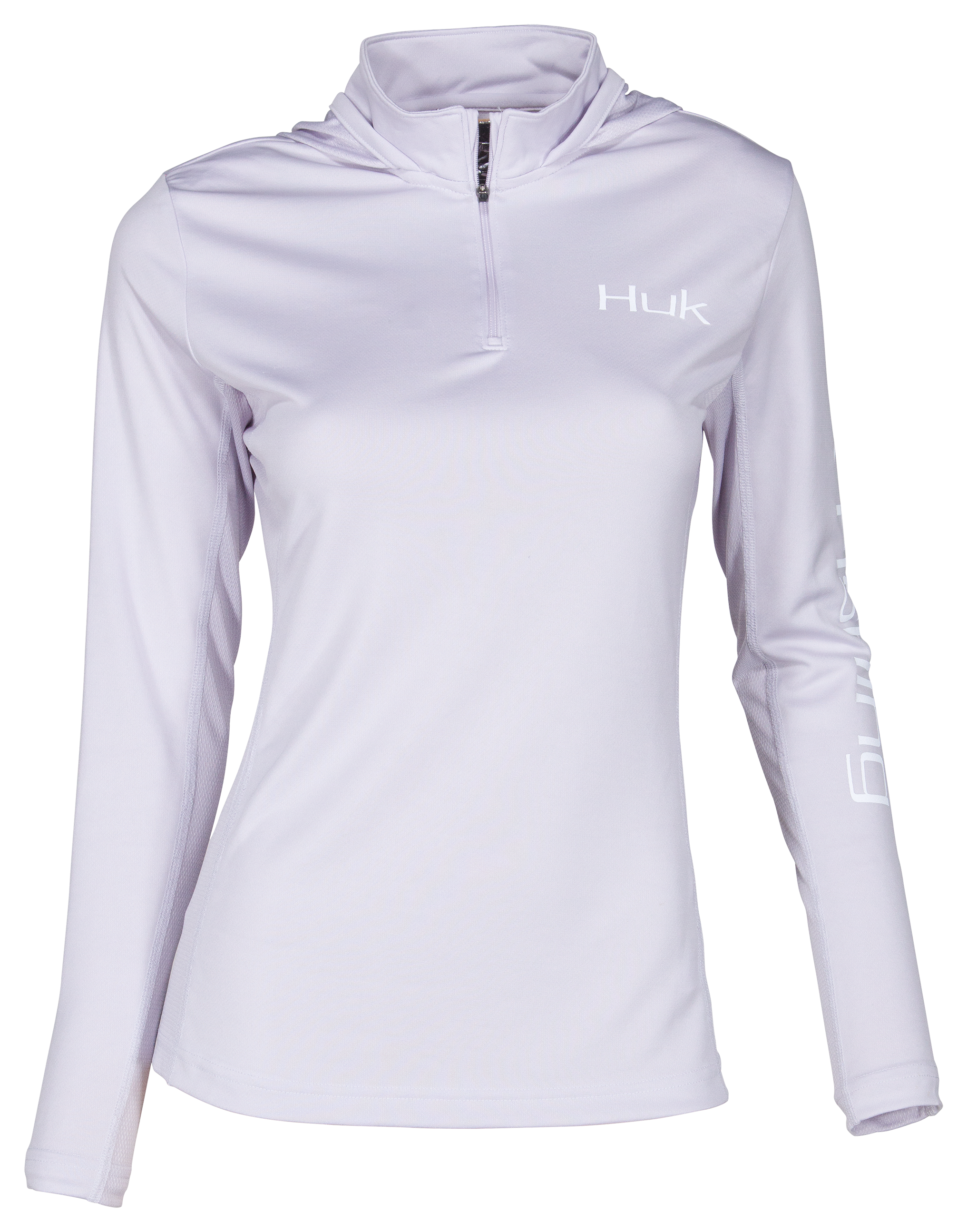 Huk Icon Long-Sleeve Hoodie for Ladies - Lavender Blue - XS