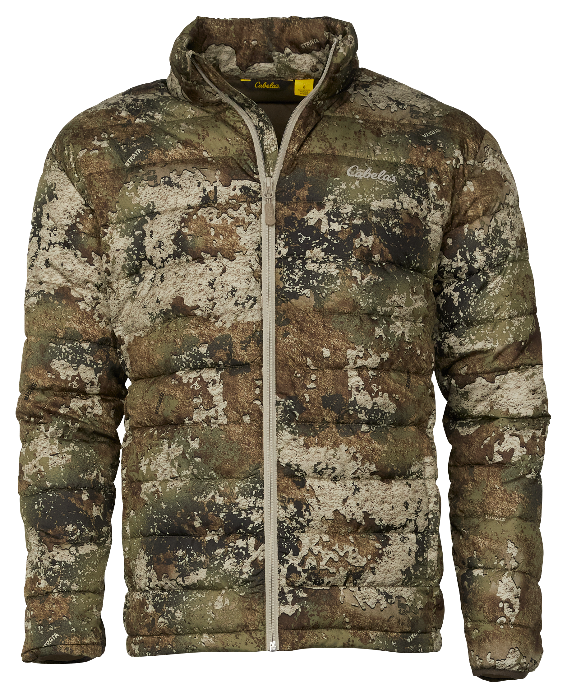 Image of Cabela's Puffy Camo Insulated Jacket for Men - TrueTimber Strata - L