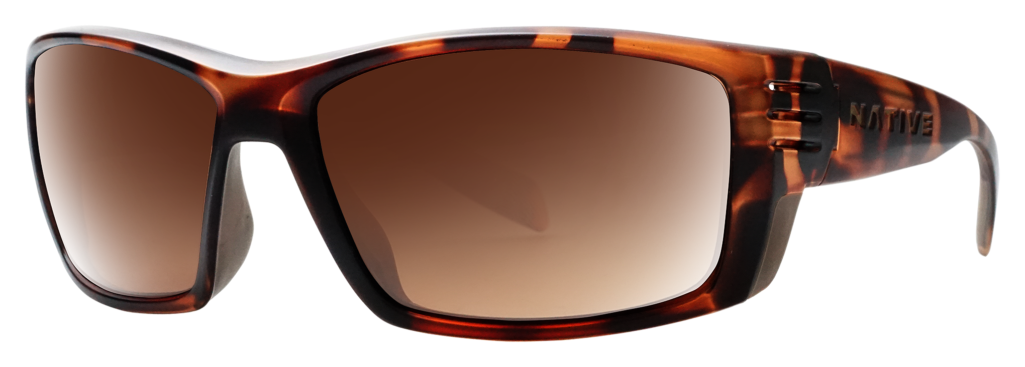 Native Eyewear Raghorn XD9019 Polarized Sunglasses - Matte Tortoise/Brown -