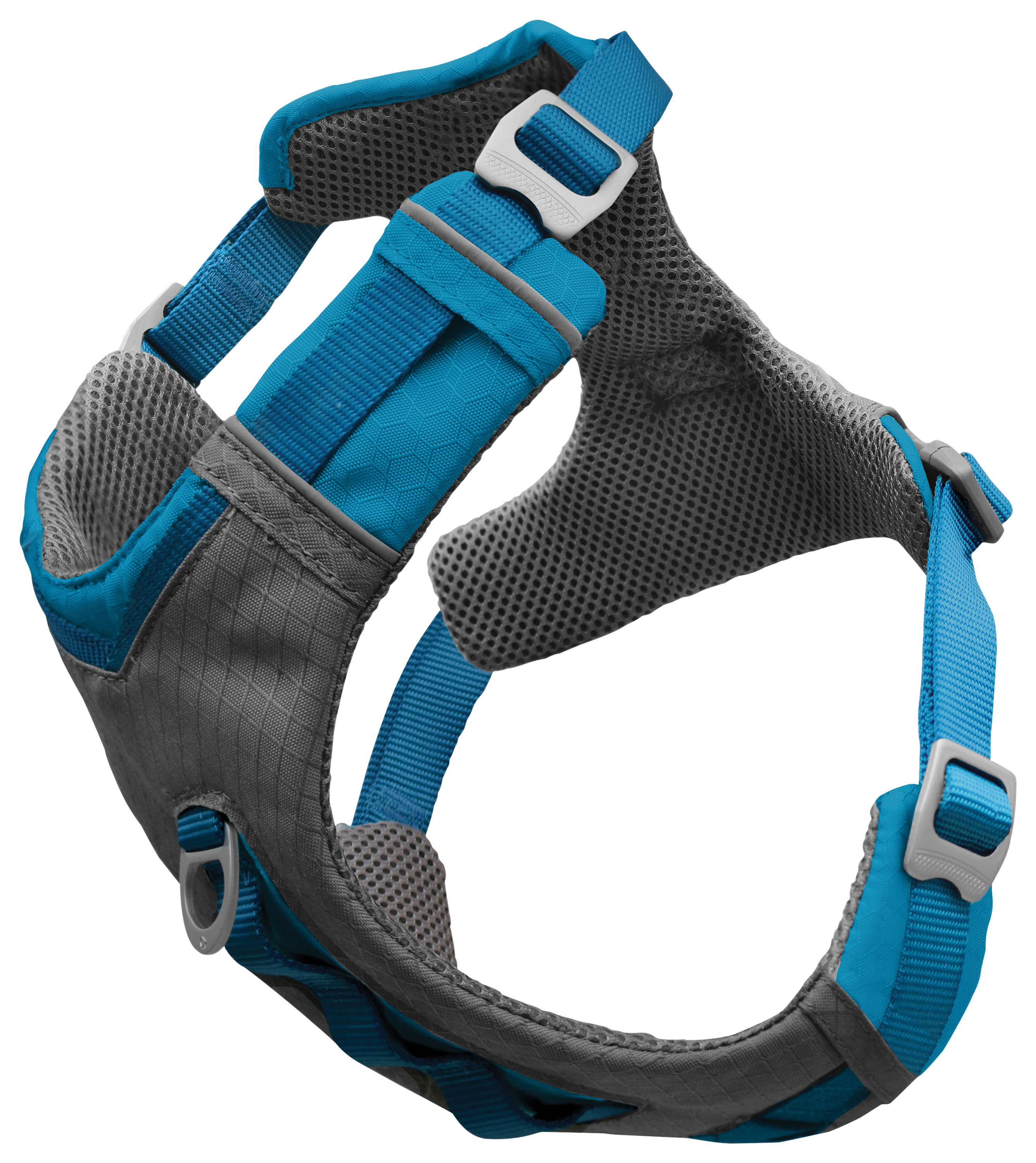 Kurgo Journey Air Dog Harness - Coastal Blue/Gargoyle Grey - Small - Kurgo