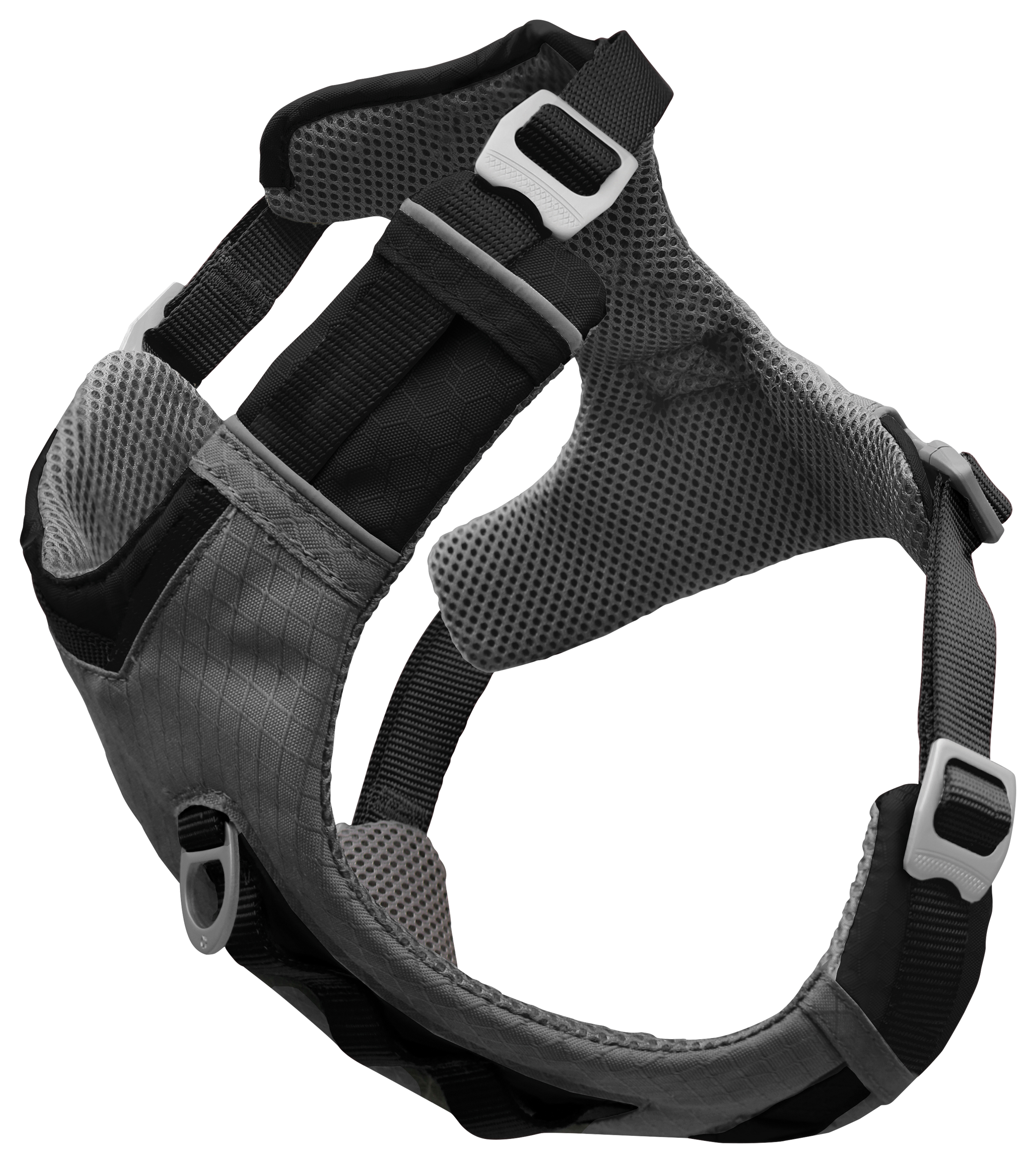 Kurgo Journey Air Dog Harness - Black/Gargoyle Grey - XSmall - Kurgo