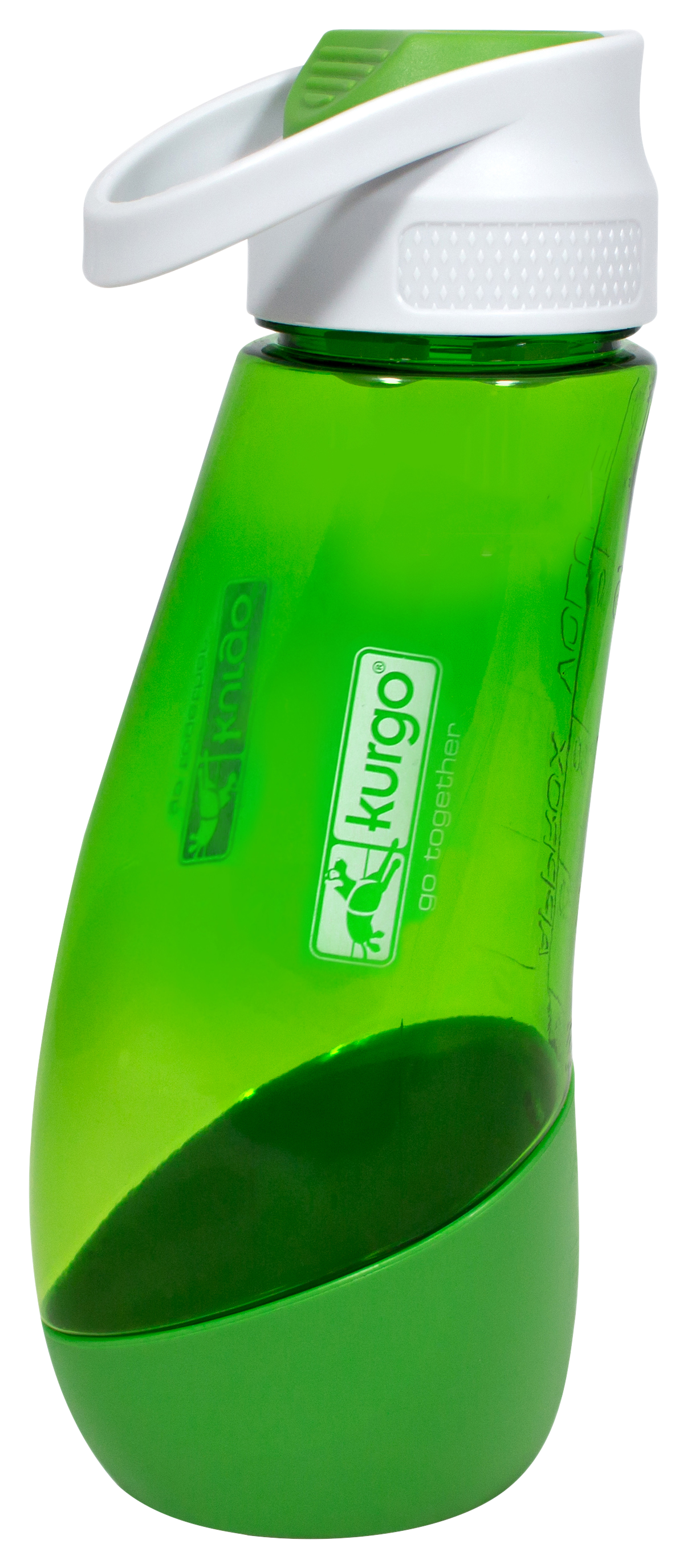 Kurgo Gourd Water Bottle and Bowl - Grass Green - 24 oz - Kurgo