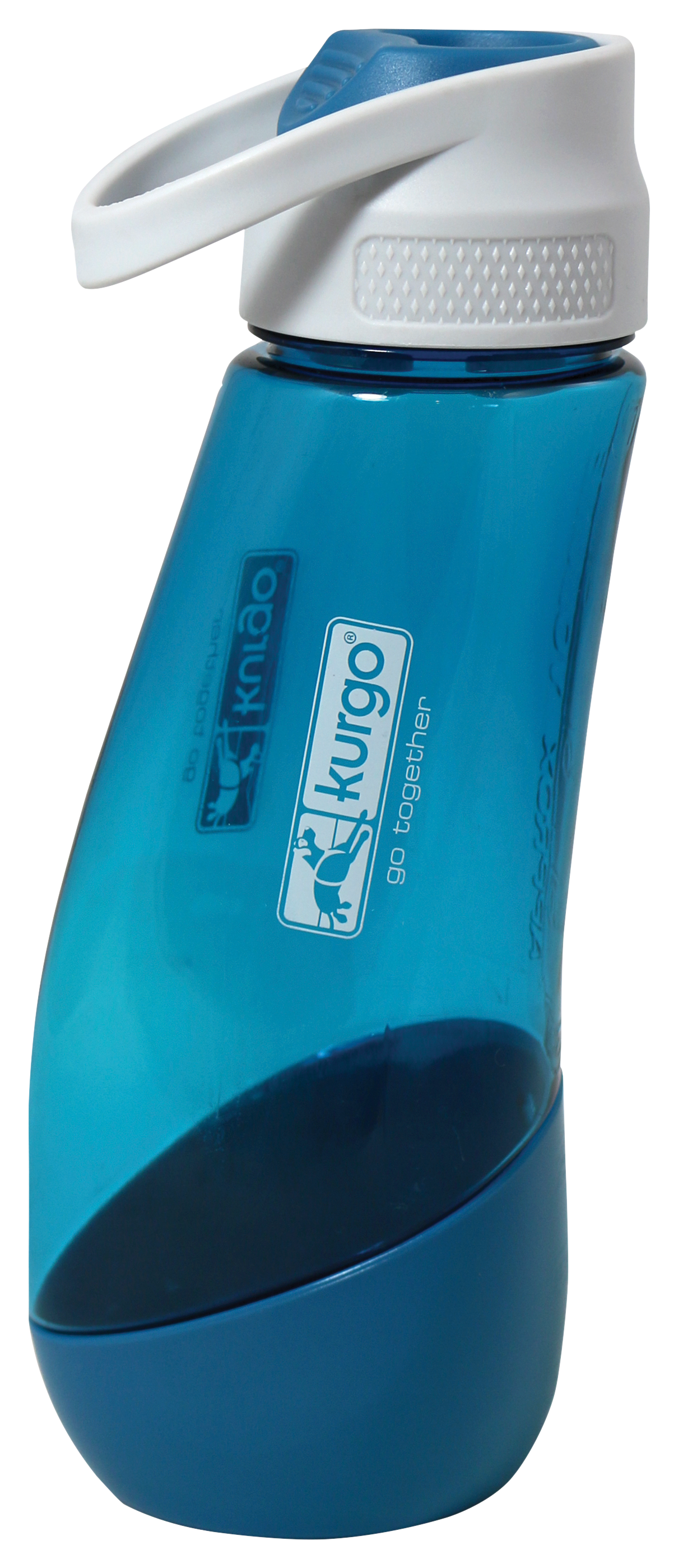 Kurgo Gourd Water Bottle and Bowl - Coastal Blue - 24 oz - Kurgo