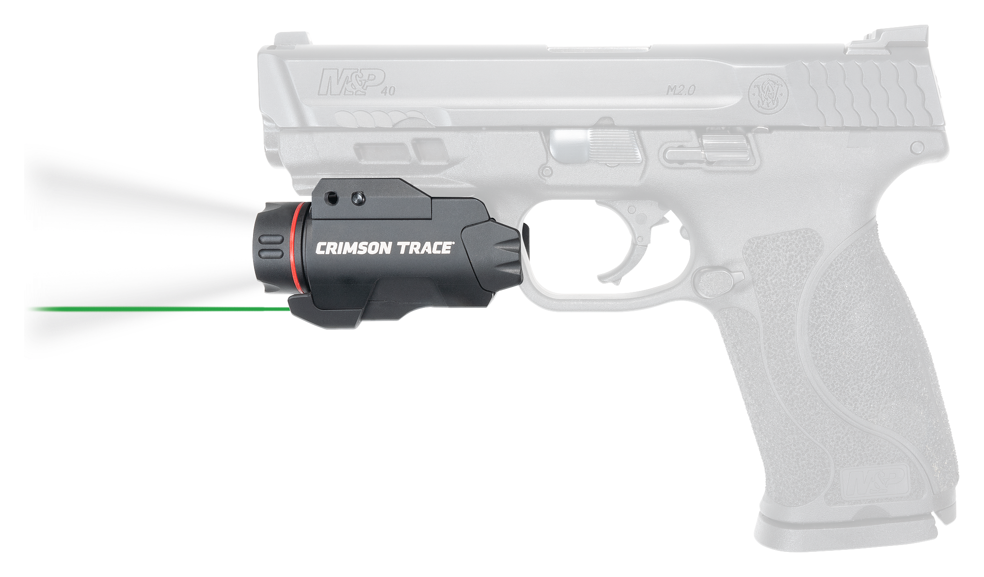 Image of Crimson Trace Rail Master CMR-207 Pro Universal Laser Sight and Tactical Light - Green Laser