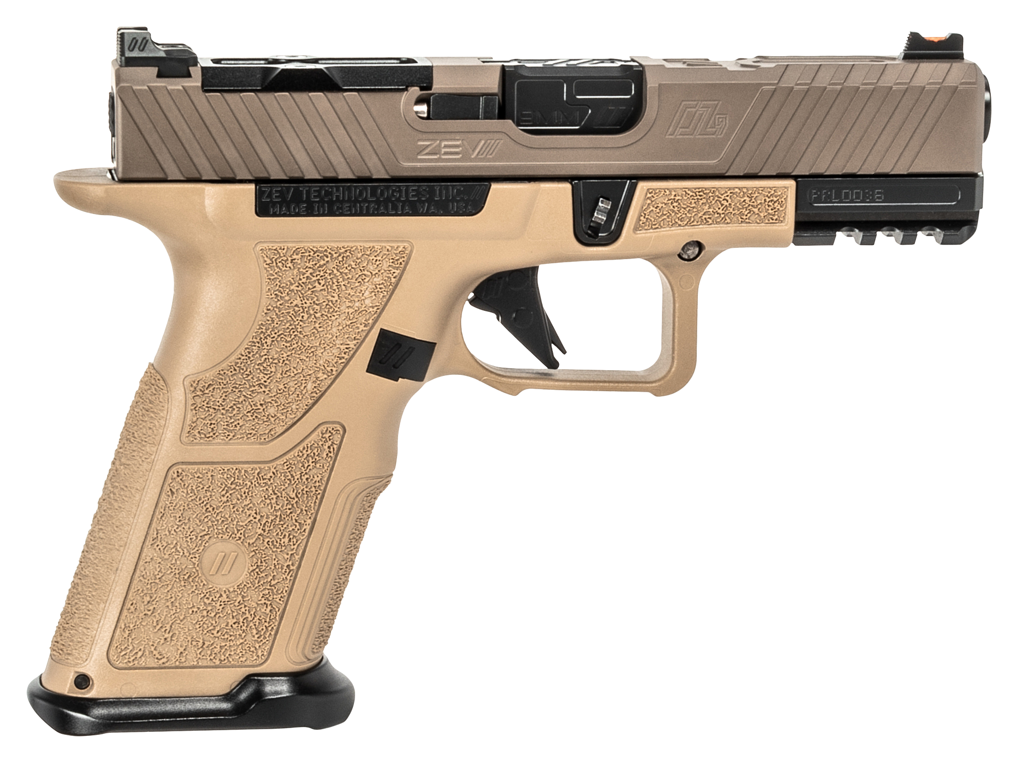 ZEV OZ-9C Elite X-Grip Compact Semi-Auto Pistol