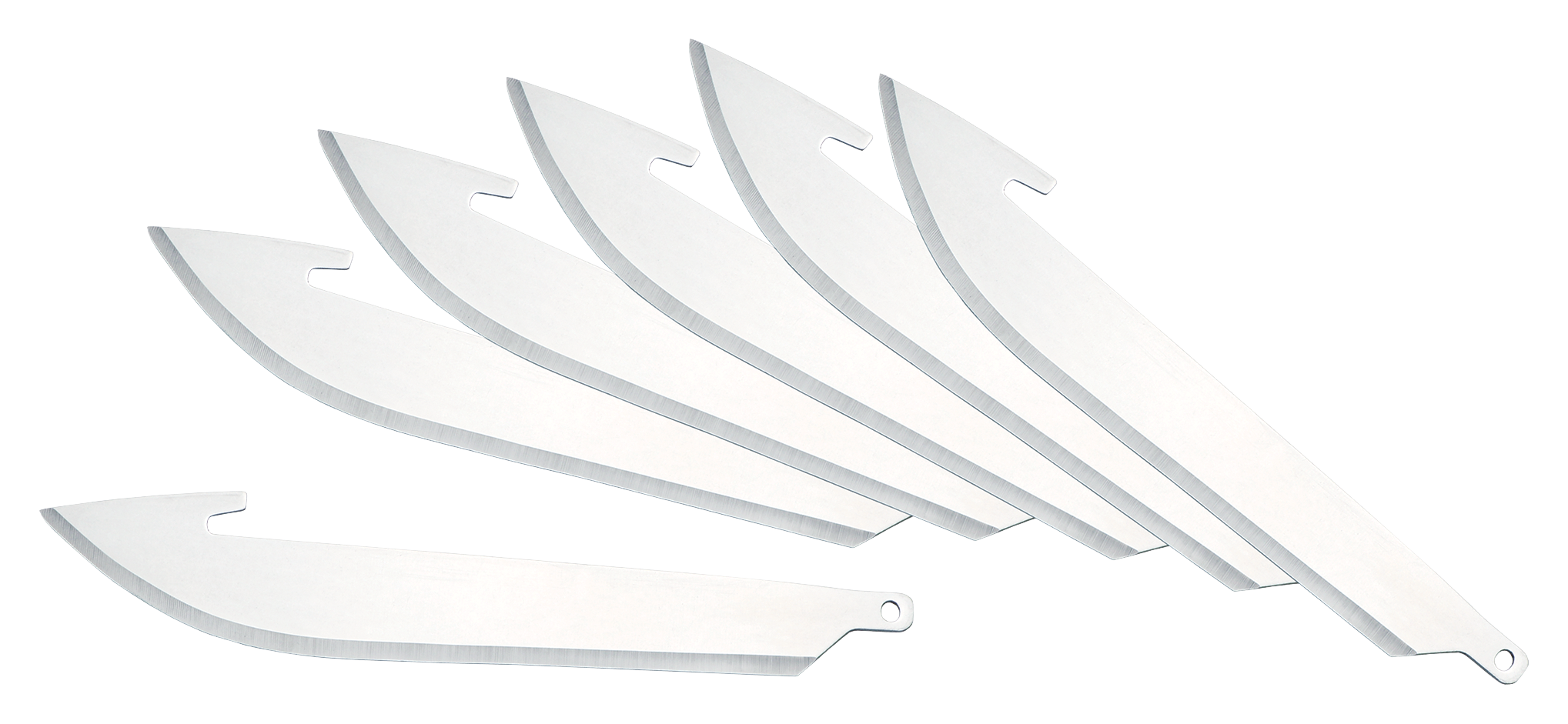 Outdoor Edge RazorSafe Drop Point Knife Replacement Blades - Stainless Steel - 3.0' - 6 Pack - Outdoor Edge