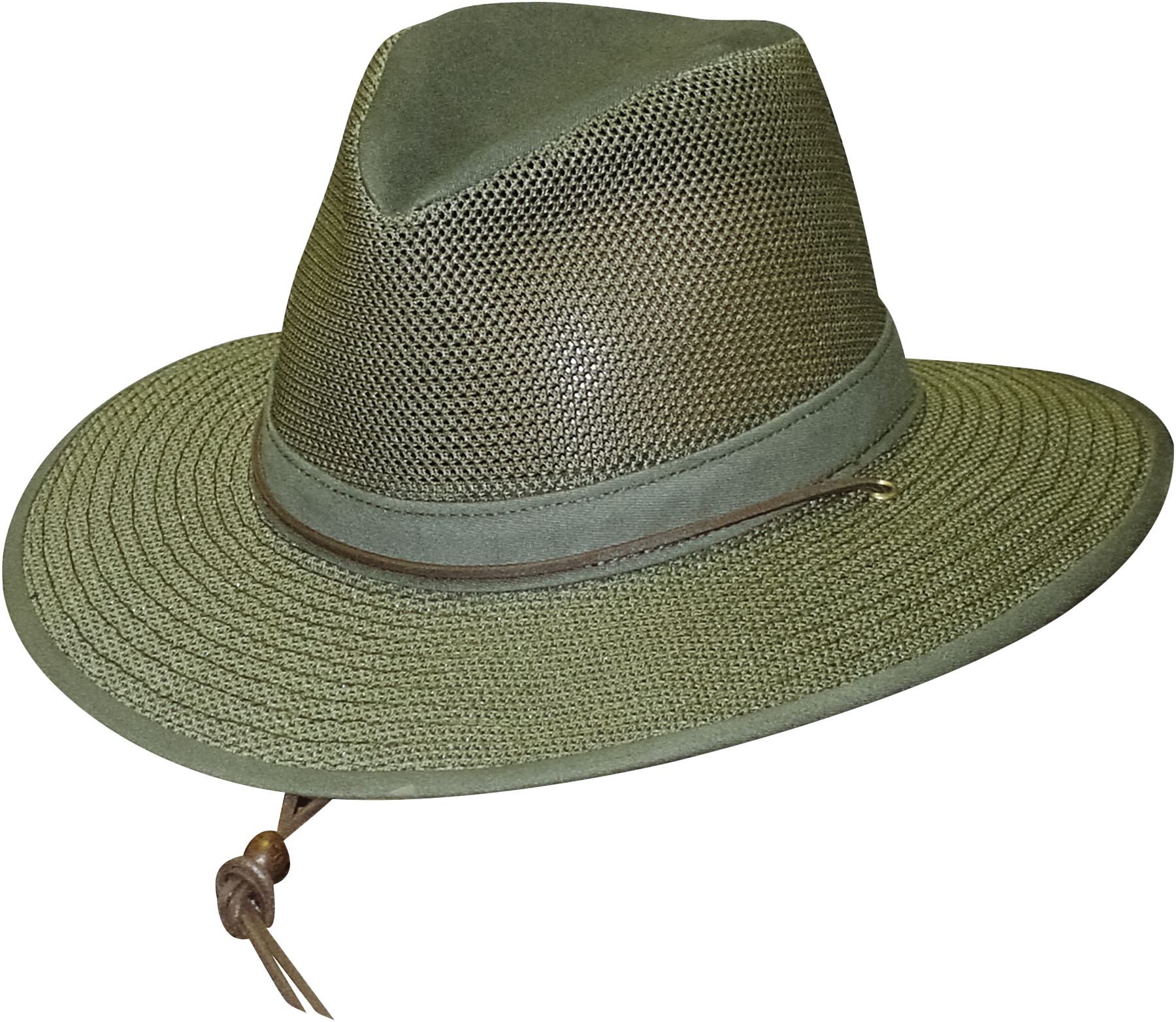Henschel Aussie Breezer Cotton-Mesh Hat - Olive - XL