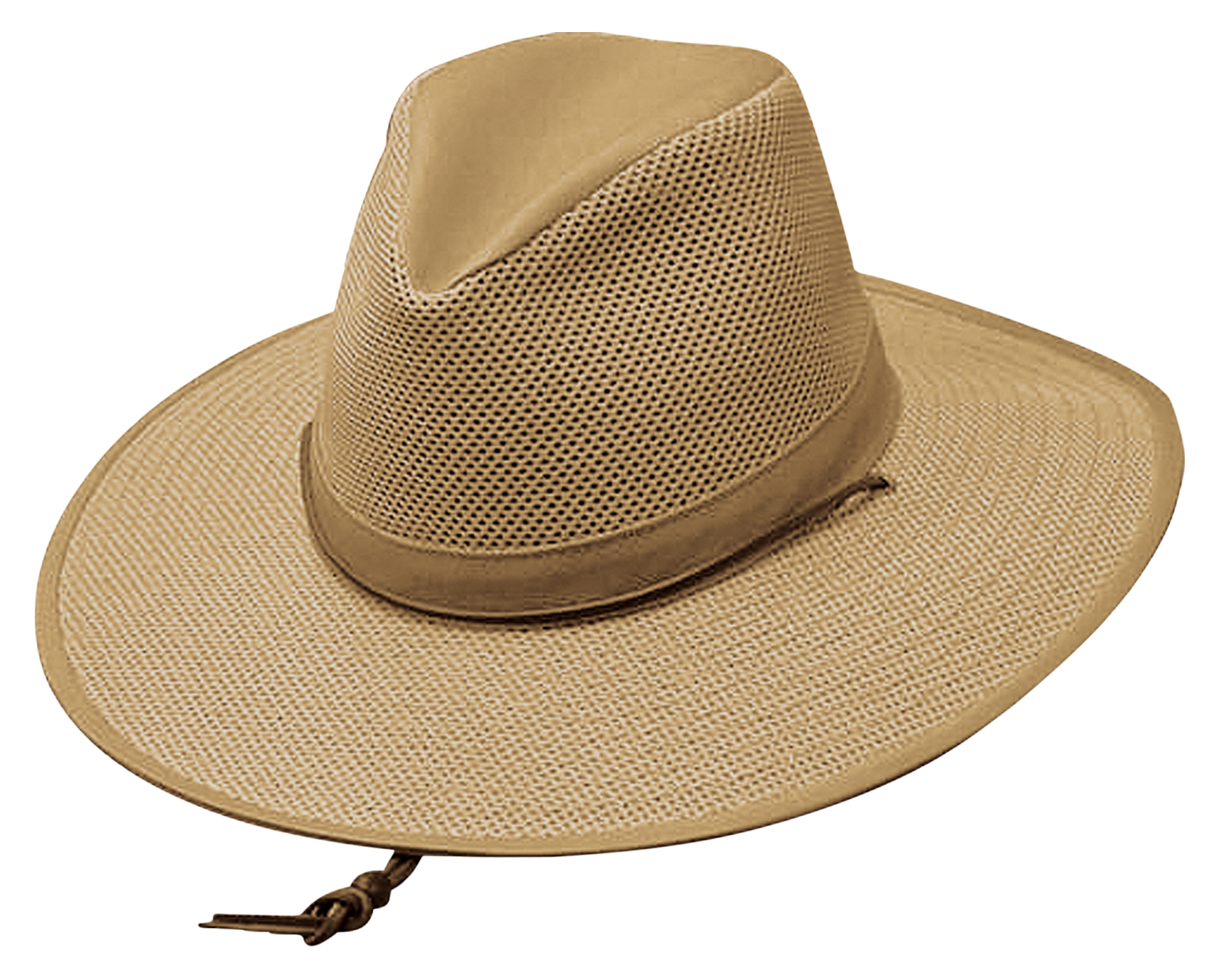 Henschel Crushable Vented Sun Hat for Men - Khaki - S
