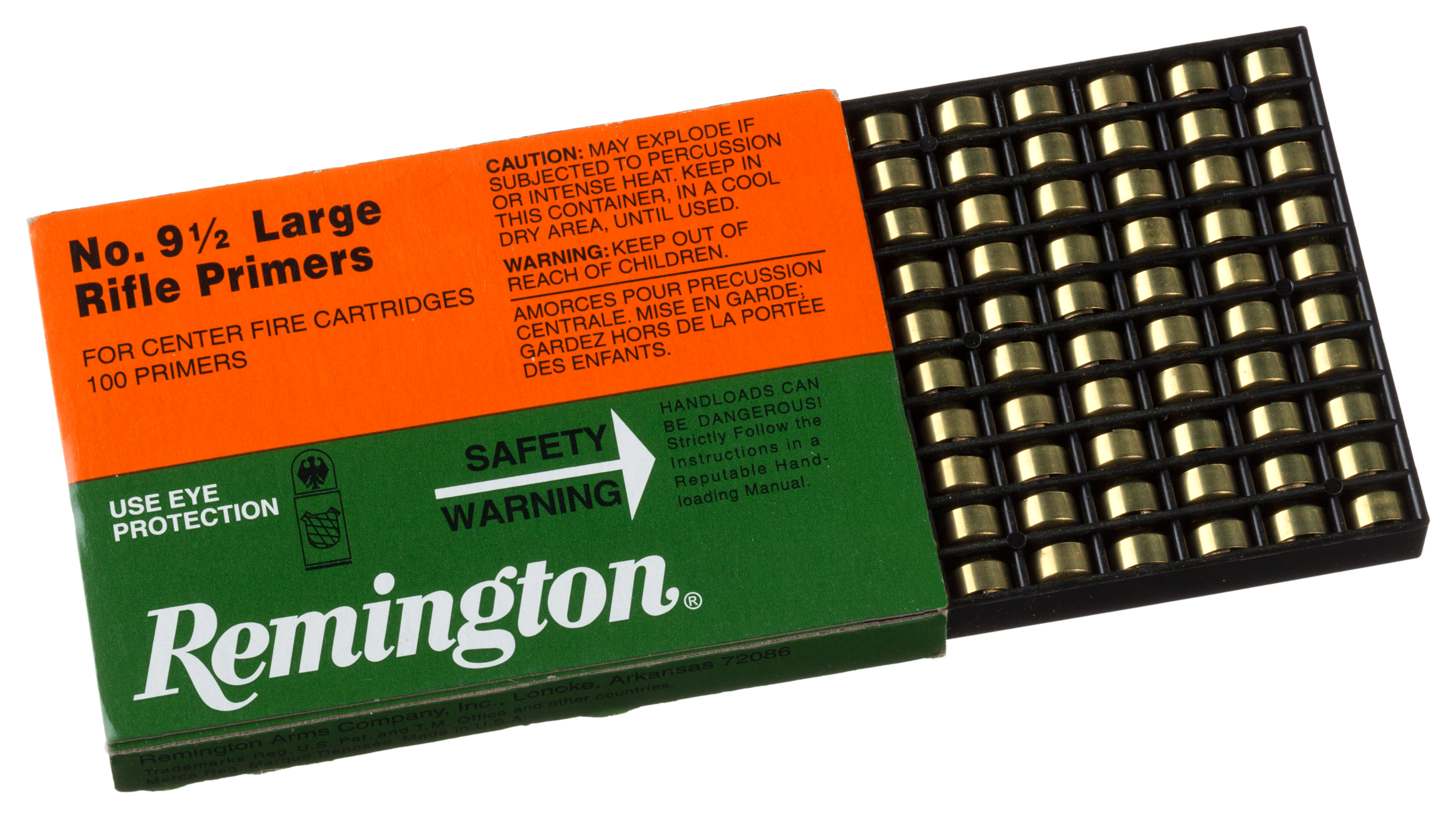 Remington Kleanbore Centerfire Large Rifle Primers - 9-1/2 - 100 - Remington