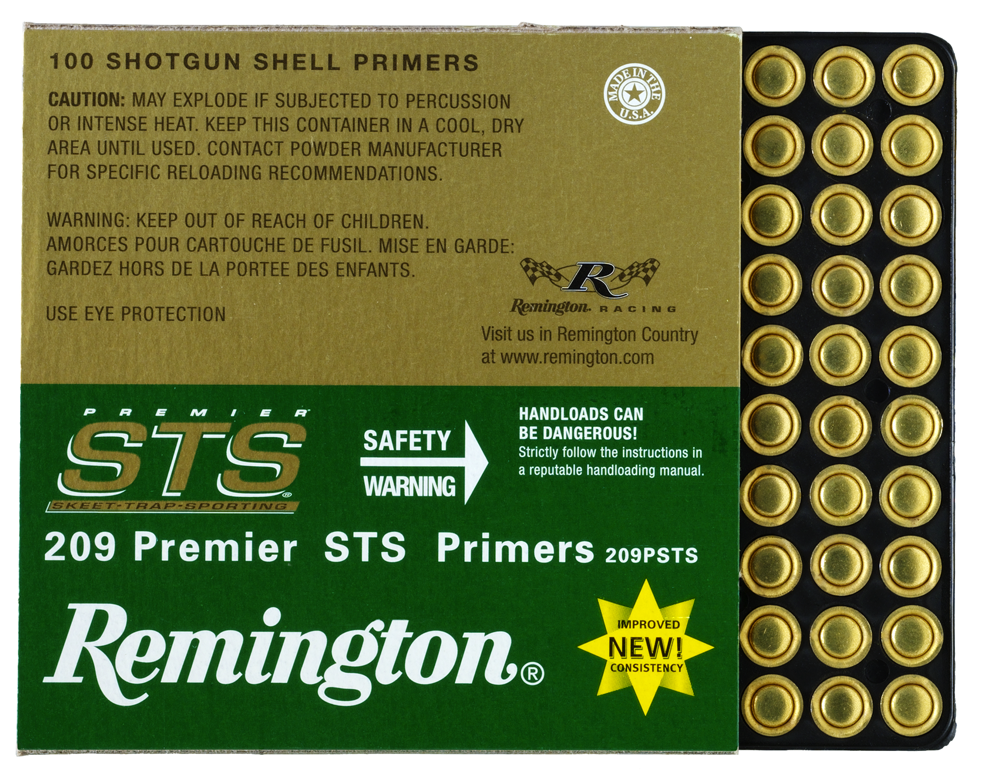 Remington Premier STS Shotshell Primers - 209 - 100 - Remington