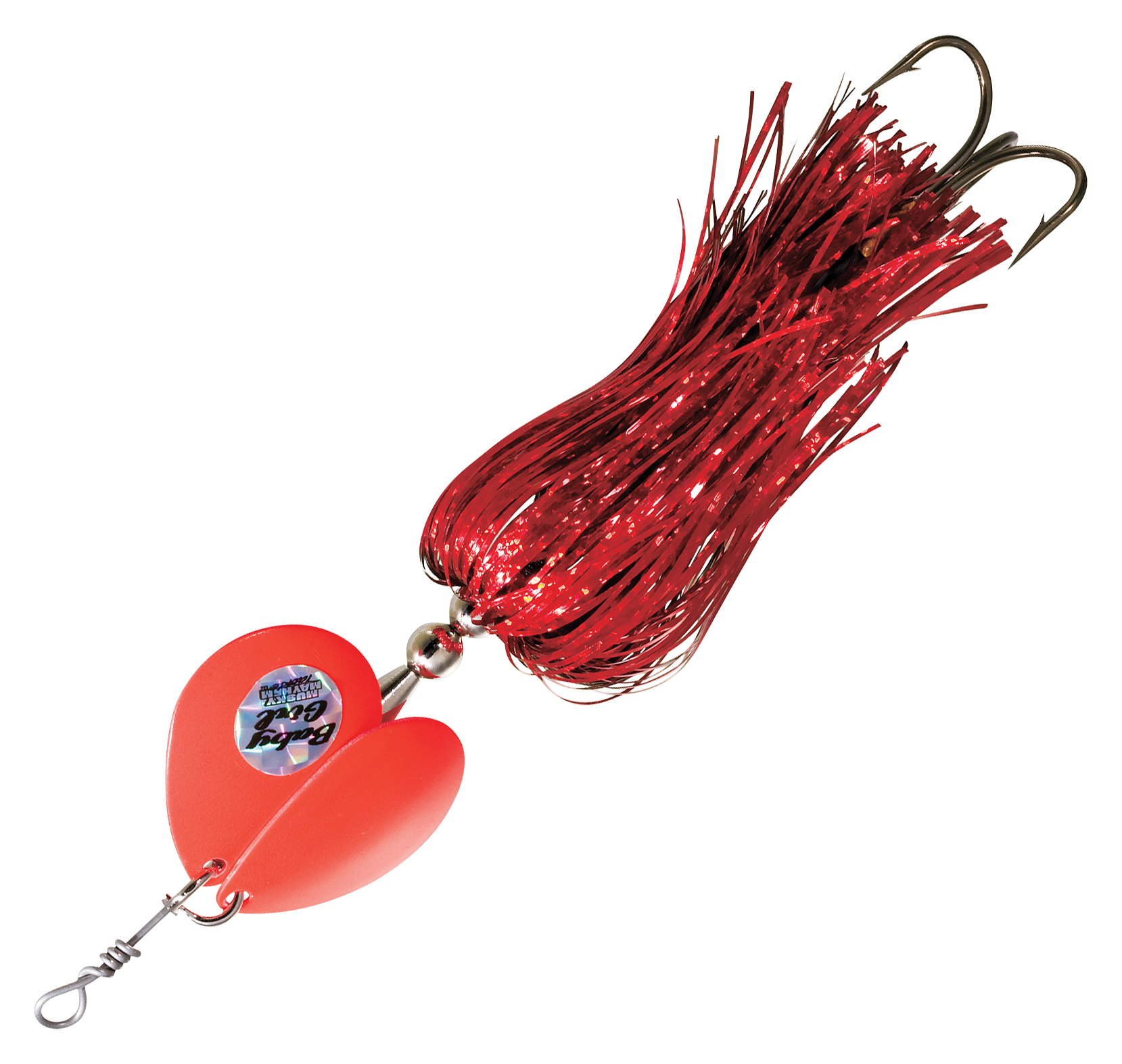 Musky Mayhem Baby Girl Spinner - 7 - Red/Red