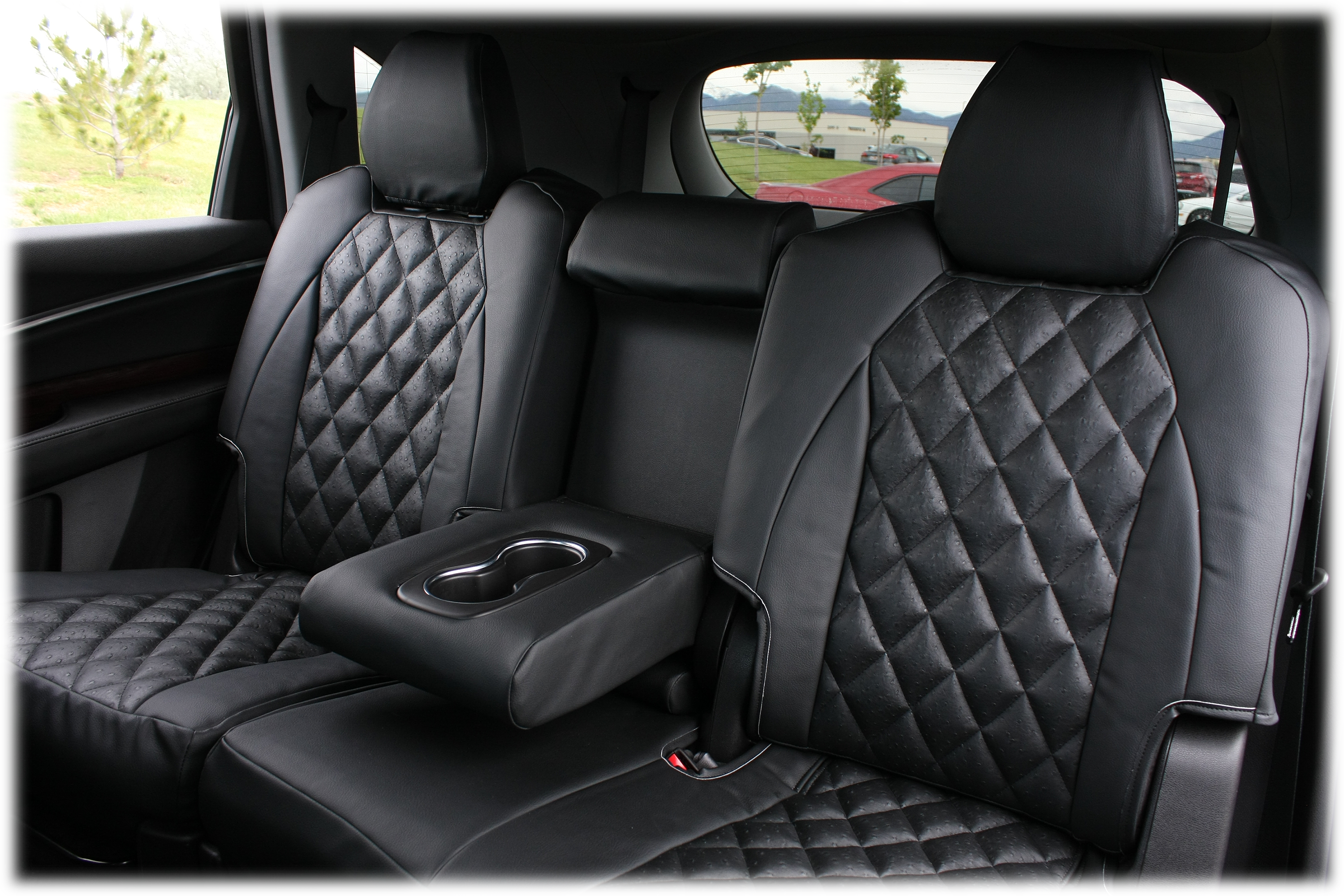 Image of Ruff Tuff Animal Skin-Look Seat Cover with Diamond Quilt Insert and Sof-Touch Trim