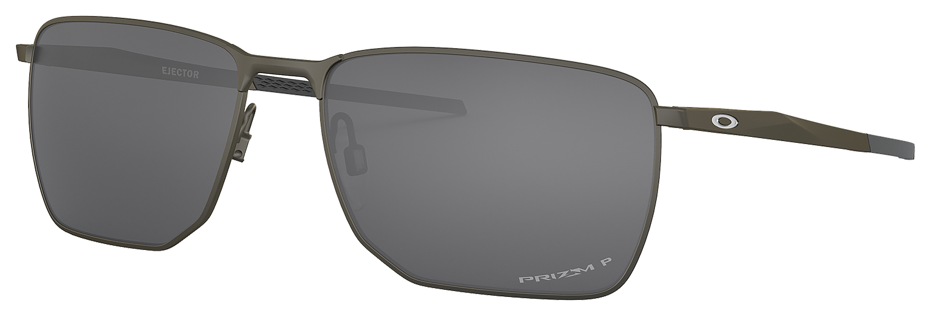 Image of Oakley Ejector OO4142 Prizm Grey Polarized Sunglasses - Carbon/Prizm Black - Standard