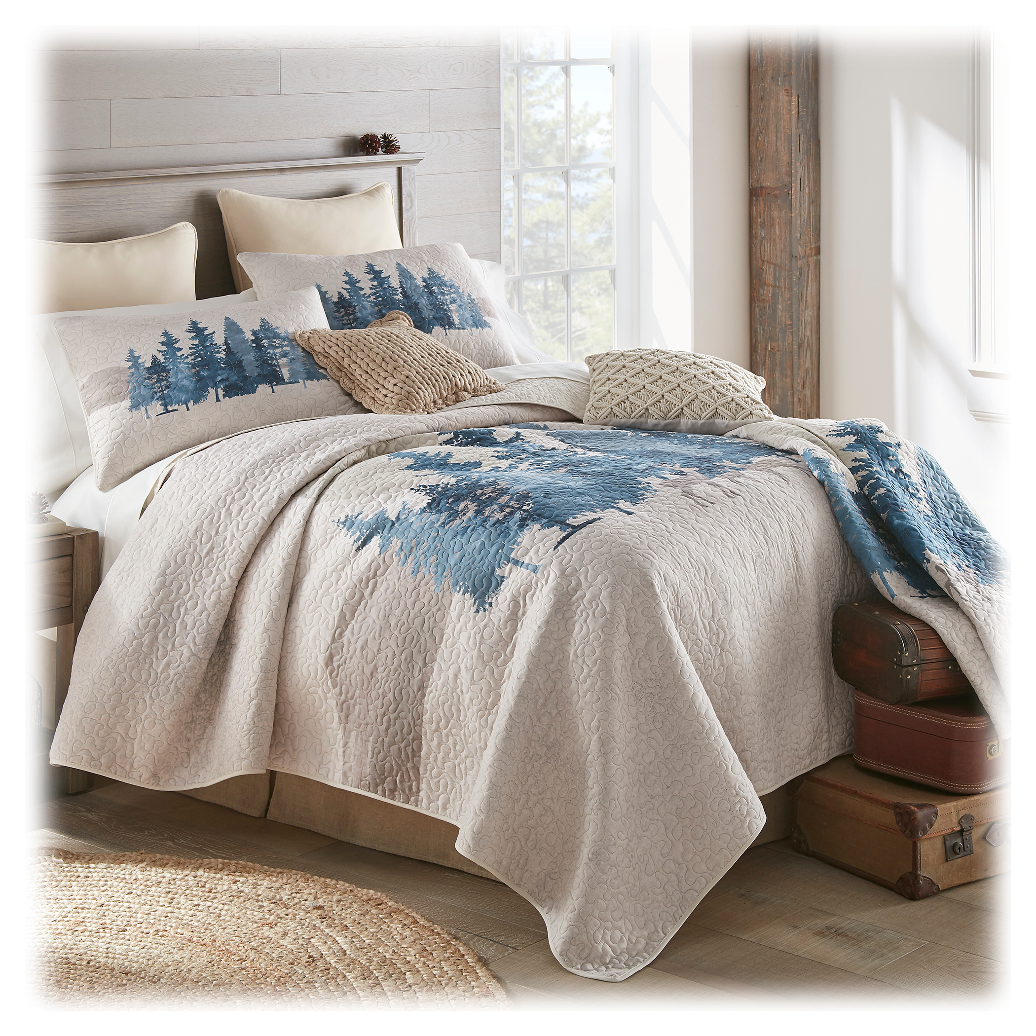 Donna Sharp Watercolor Forest Bedding Collection Quilt Set - Twin