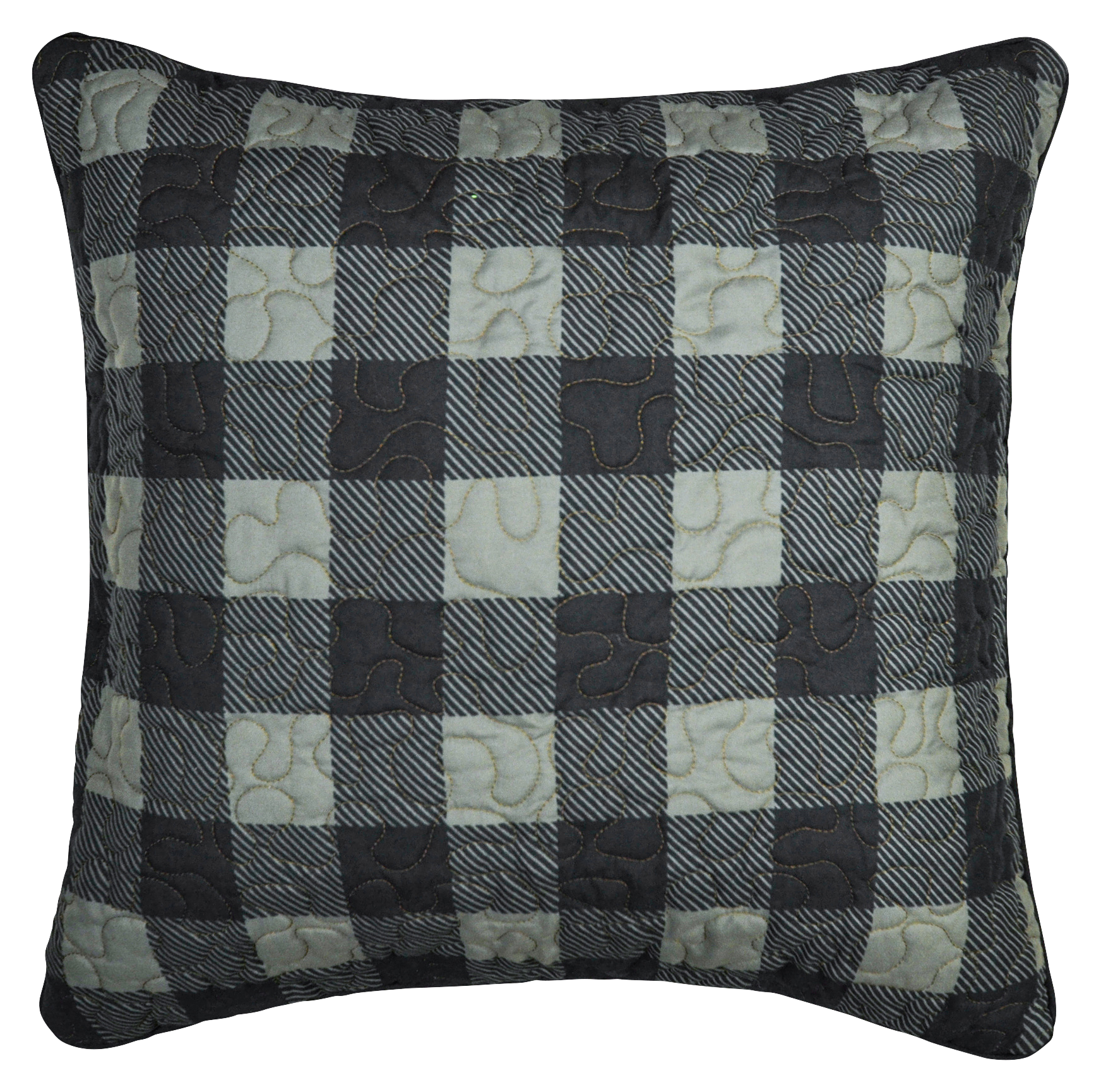 Donna Sharp Bear Walk Plaid Bedding Collection Square Check Pillow