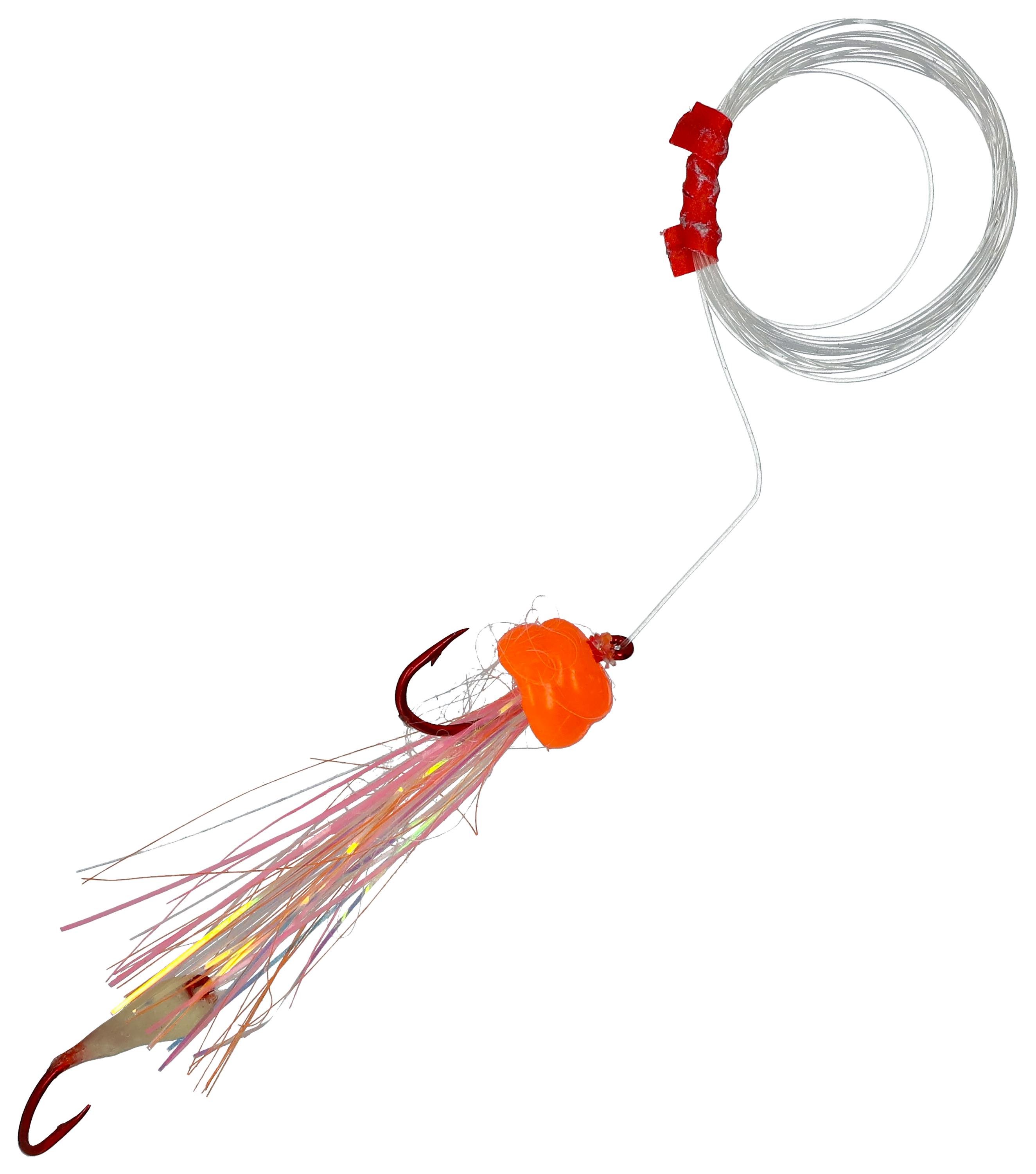 Image of Mack's Lure Koke-A-Nut Glo Series Rig - 36″ - Hot Orange