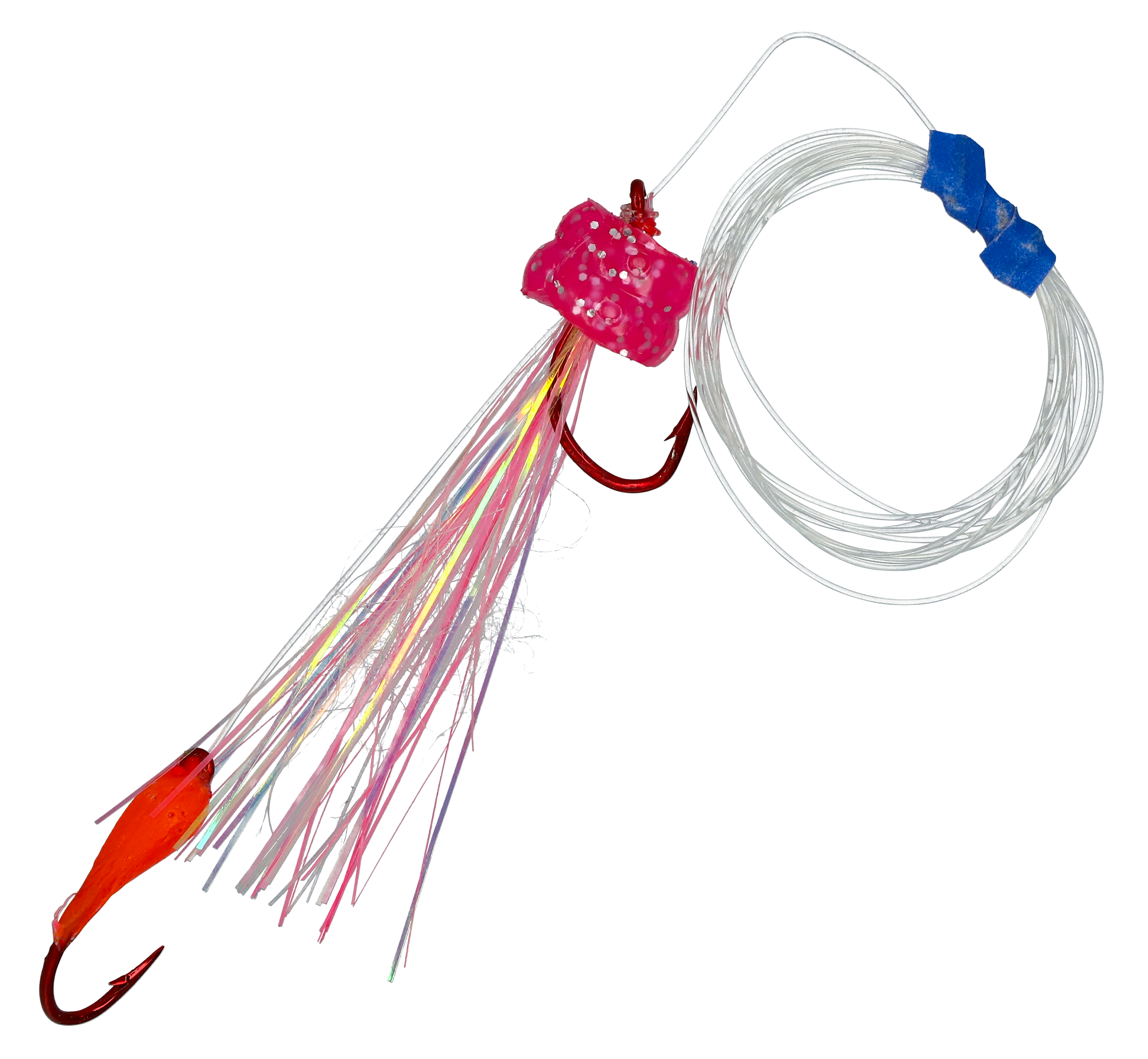 Image of Mack's Lure Koke-A-Nut Glo Series Rig - 36″ - Hot Pink